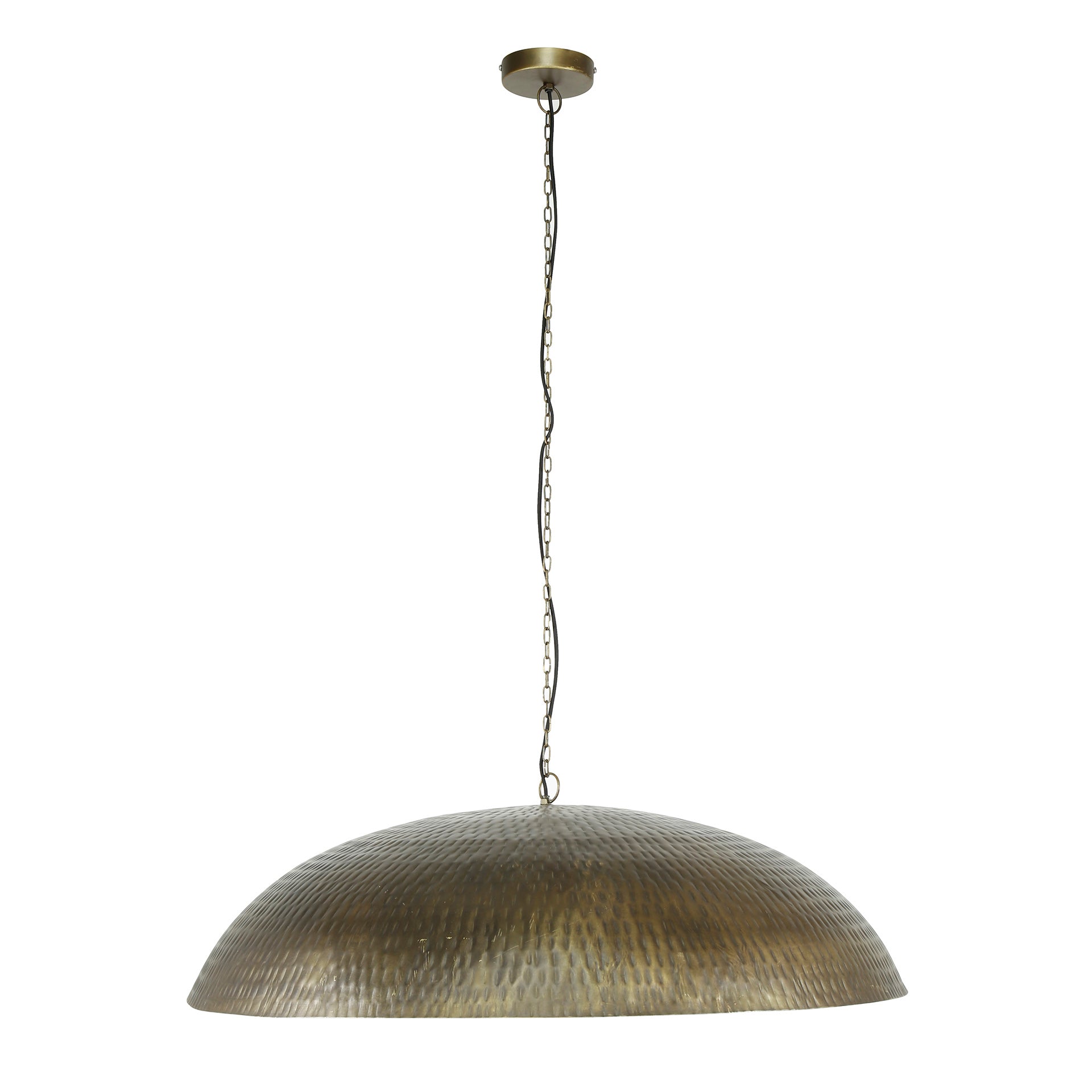 Hanglamp Cupola 1 Lichts O90Cm Antiek Brons