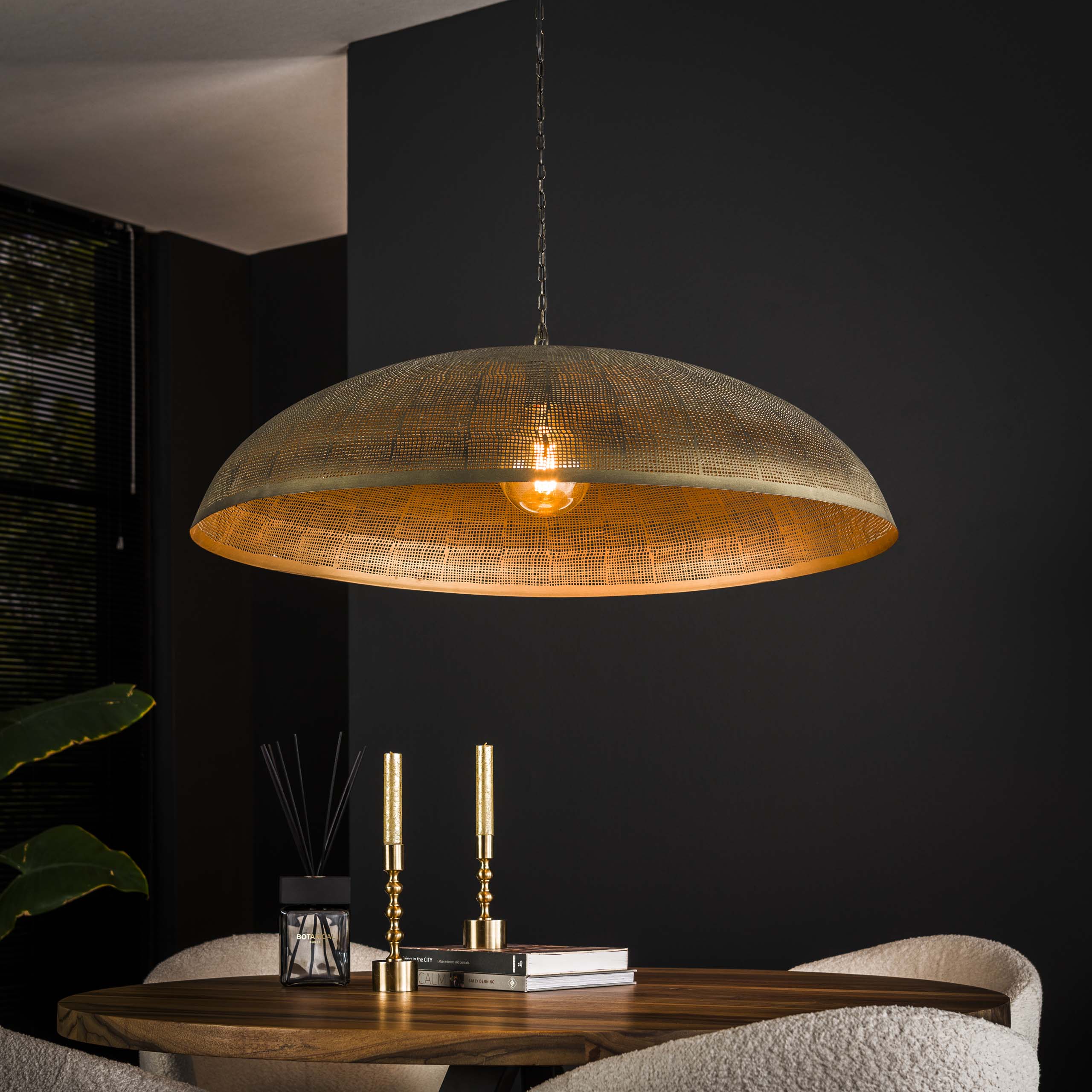 Hanglamp Cosmic 1-lichts Ø90cm / Antiek brons