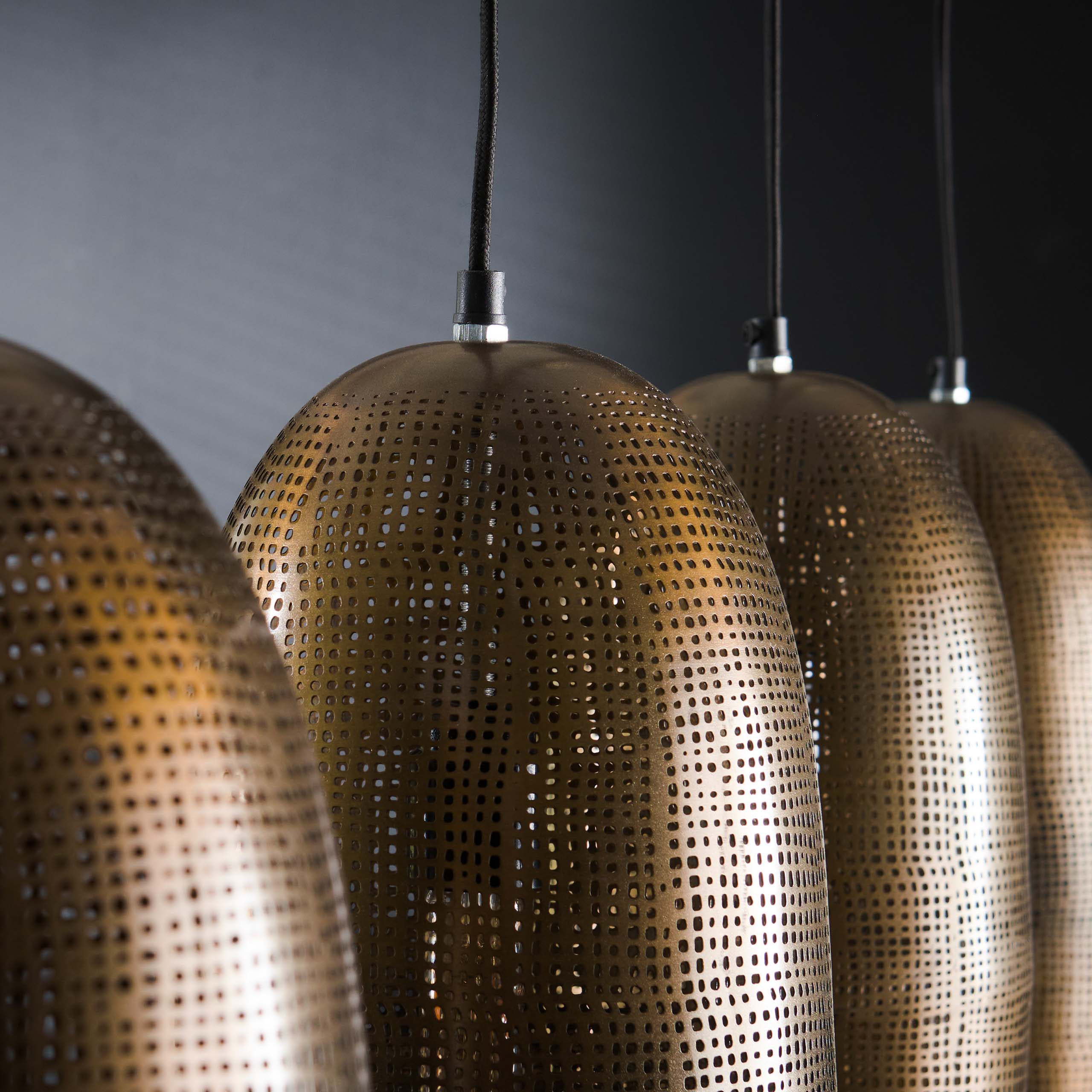 Hanglamp Cosmic 4 Lichts Antiek Brons