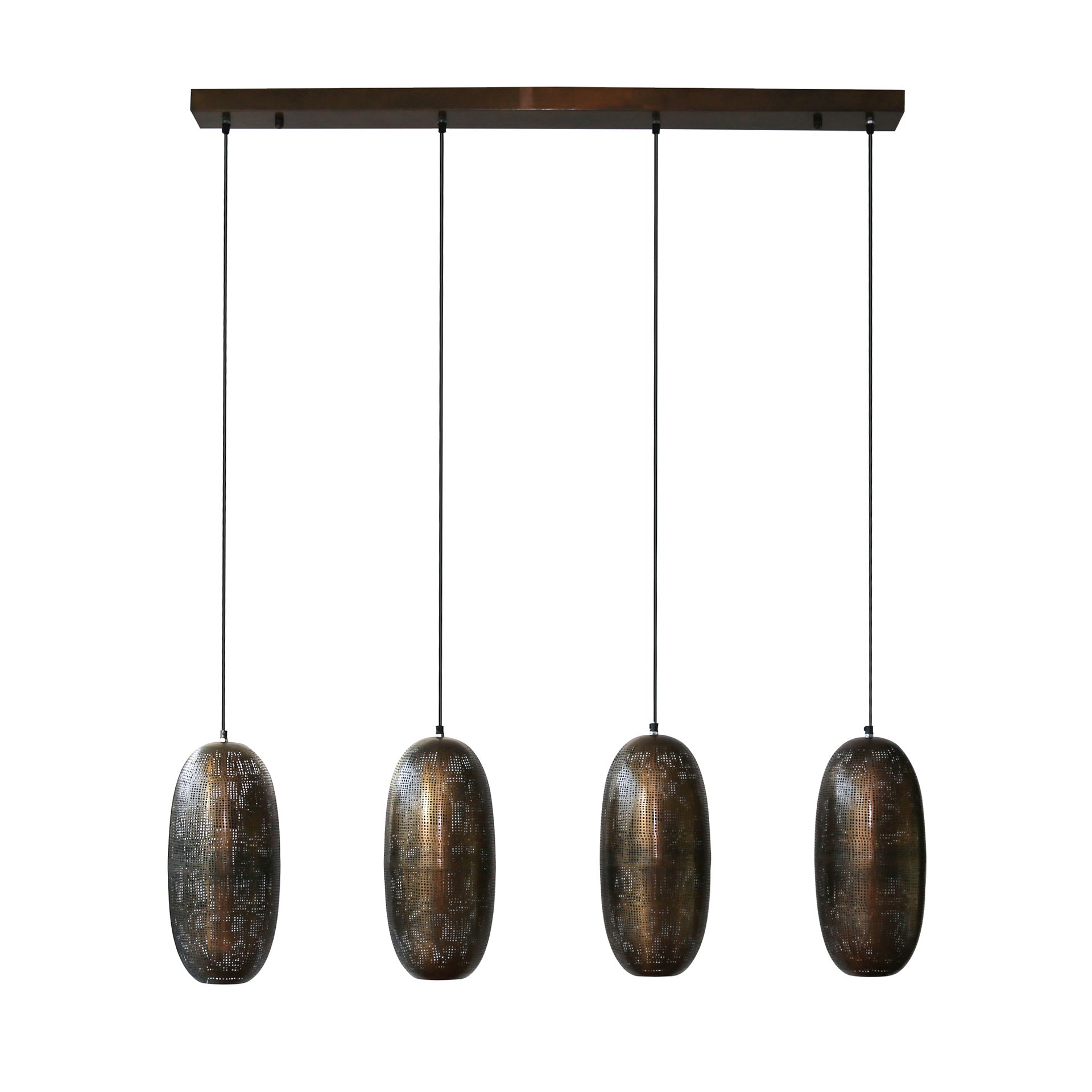 Hanglamp Cosmic 4 Lichts Antiek Brons