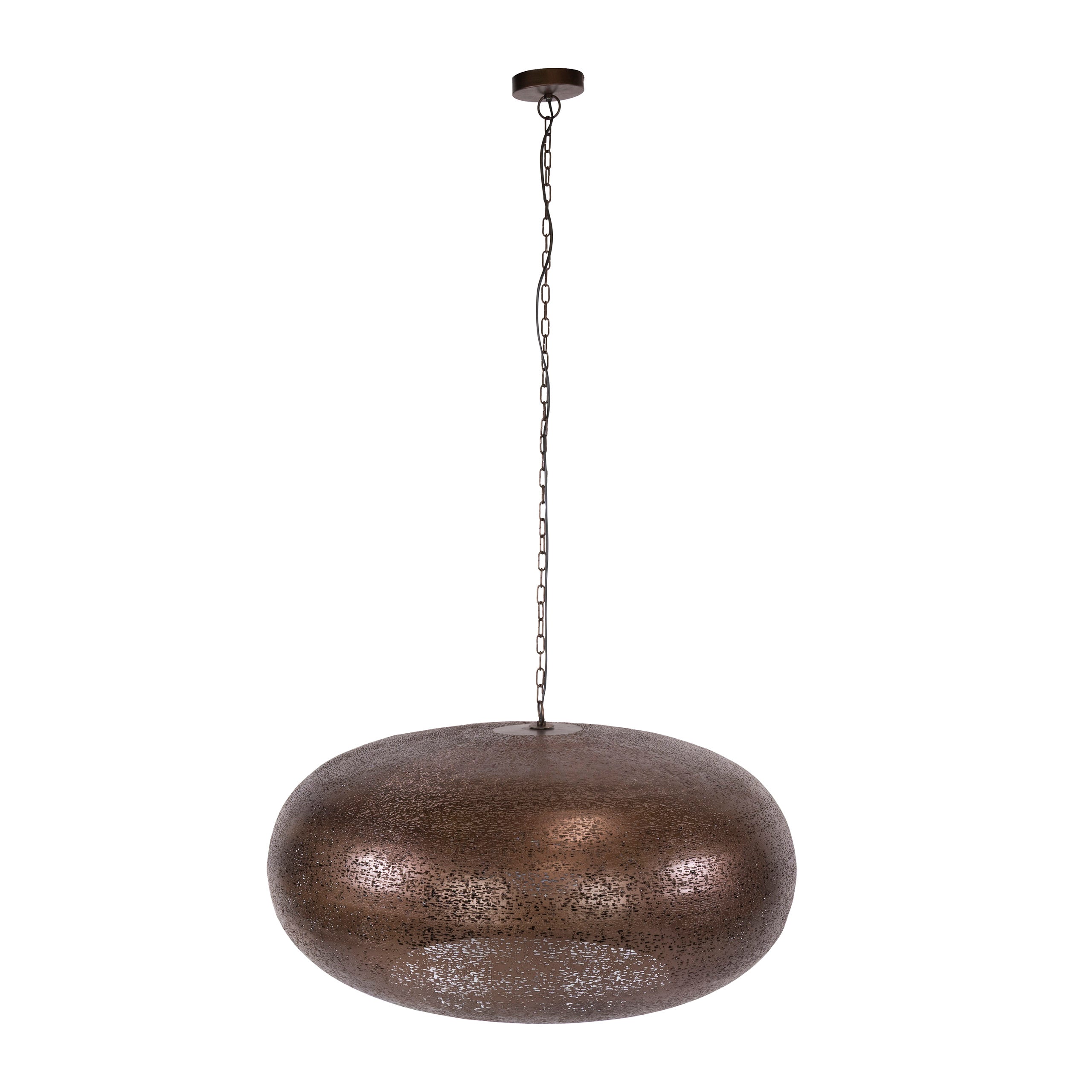 Hanglamp Cielo 1 Lichts O90Cm Antiek Koper