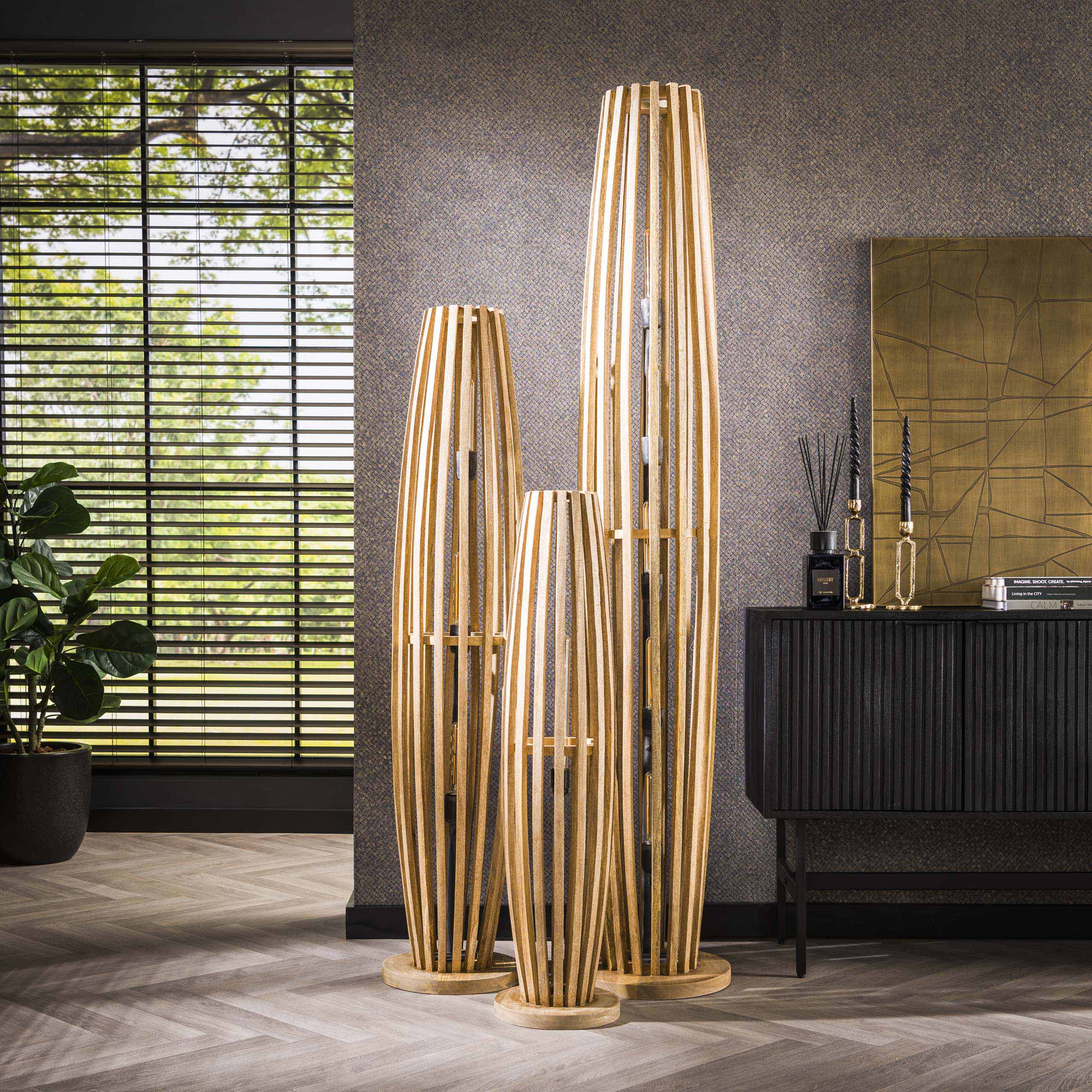 Vloerlamp Orbit 1 Lichts Massief Mango