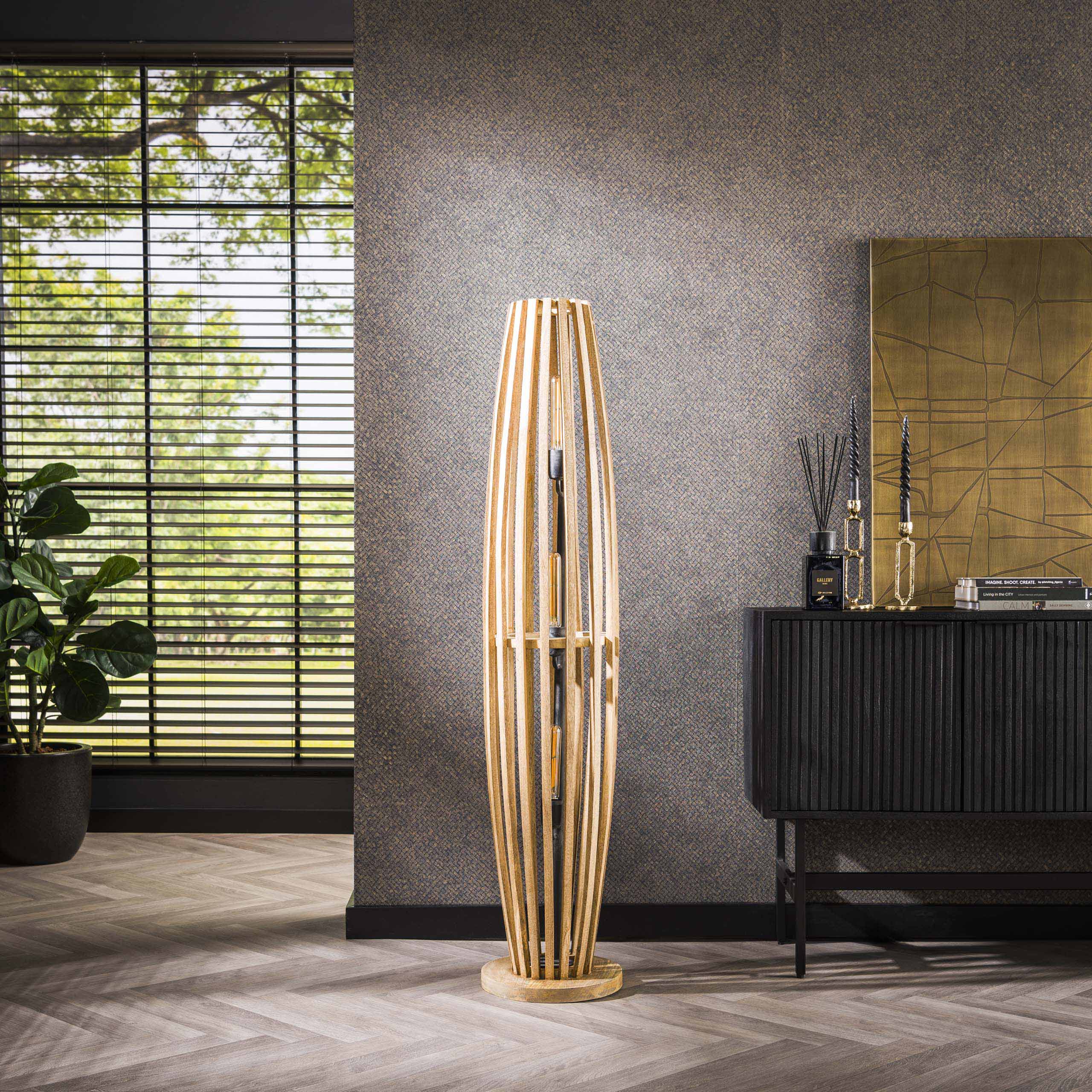 Vloerlamp Orbit L 3 Lichts Massief Mango