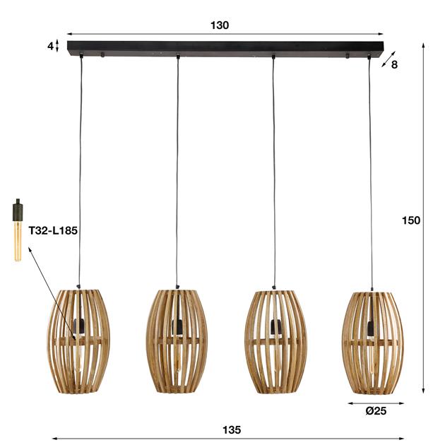 Hanglamp 4L orbit