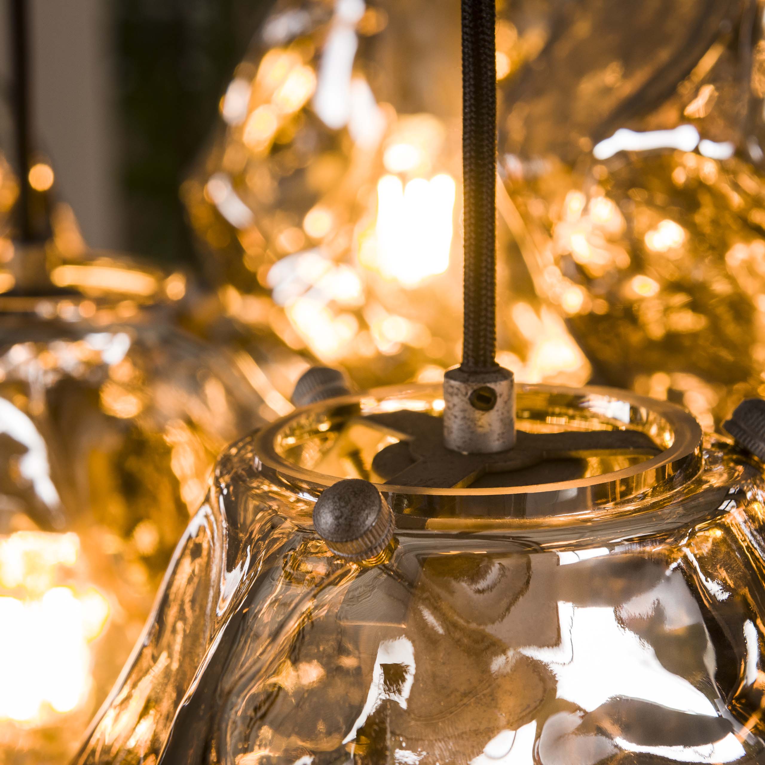 Hanglamp Rock 4 3 Lichts Chroom Glas