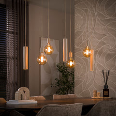 Hanglamp Senso 4+3-lichts / Beige