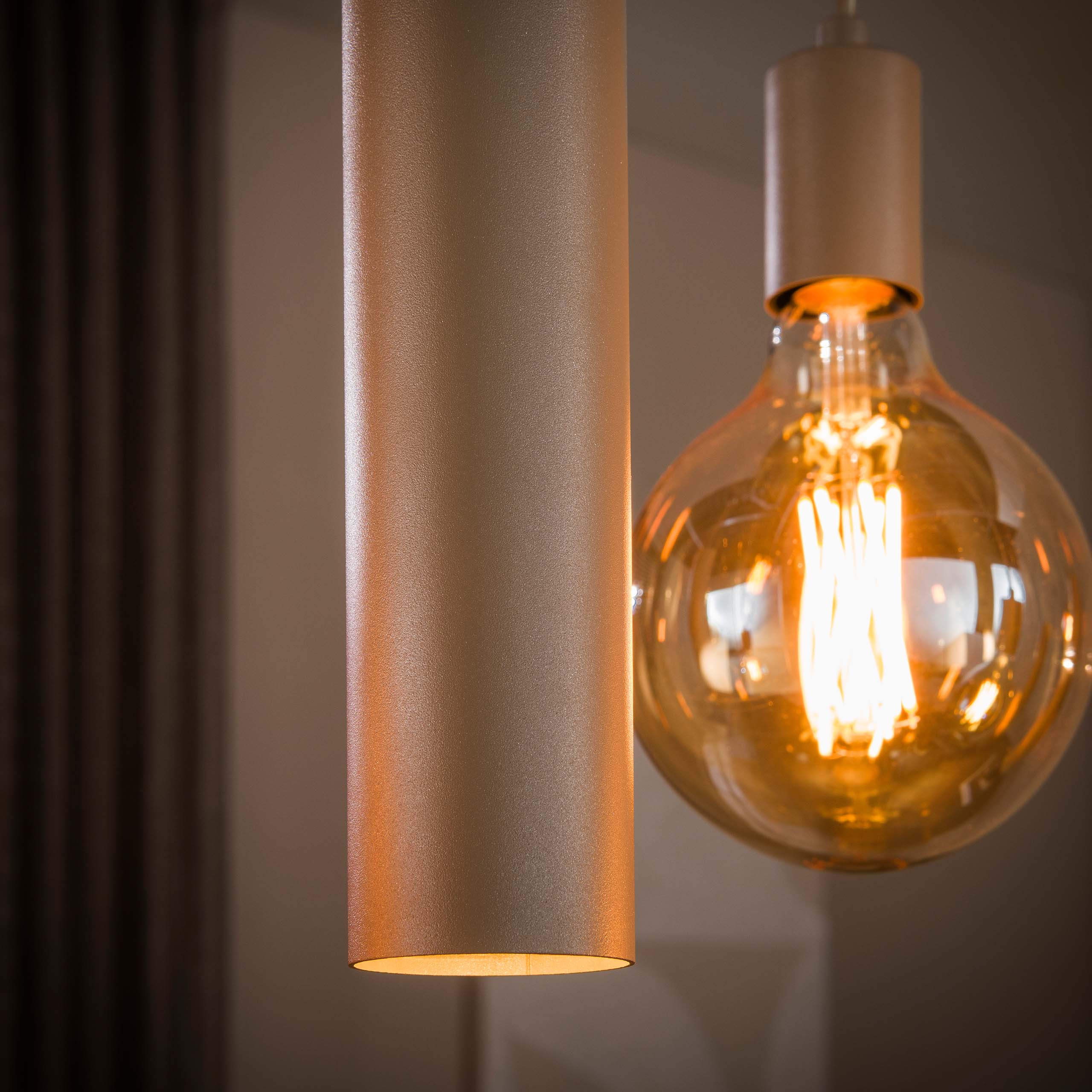 Hanglamp Senso 5+4-lichts / Beige