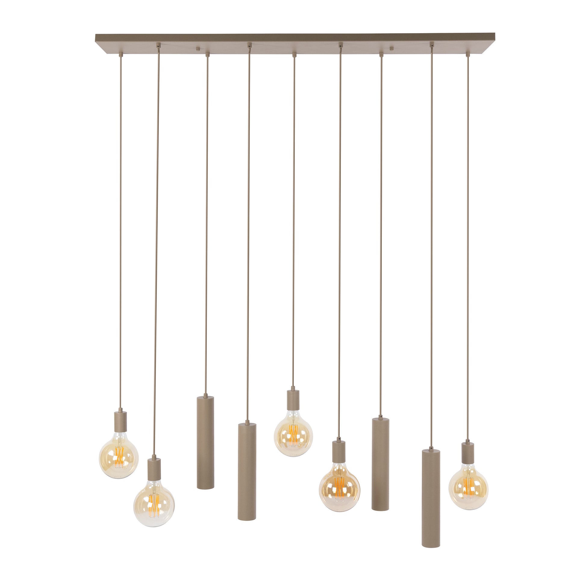 Hanglamp Senso 5+4-lichts / Beige
