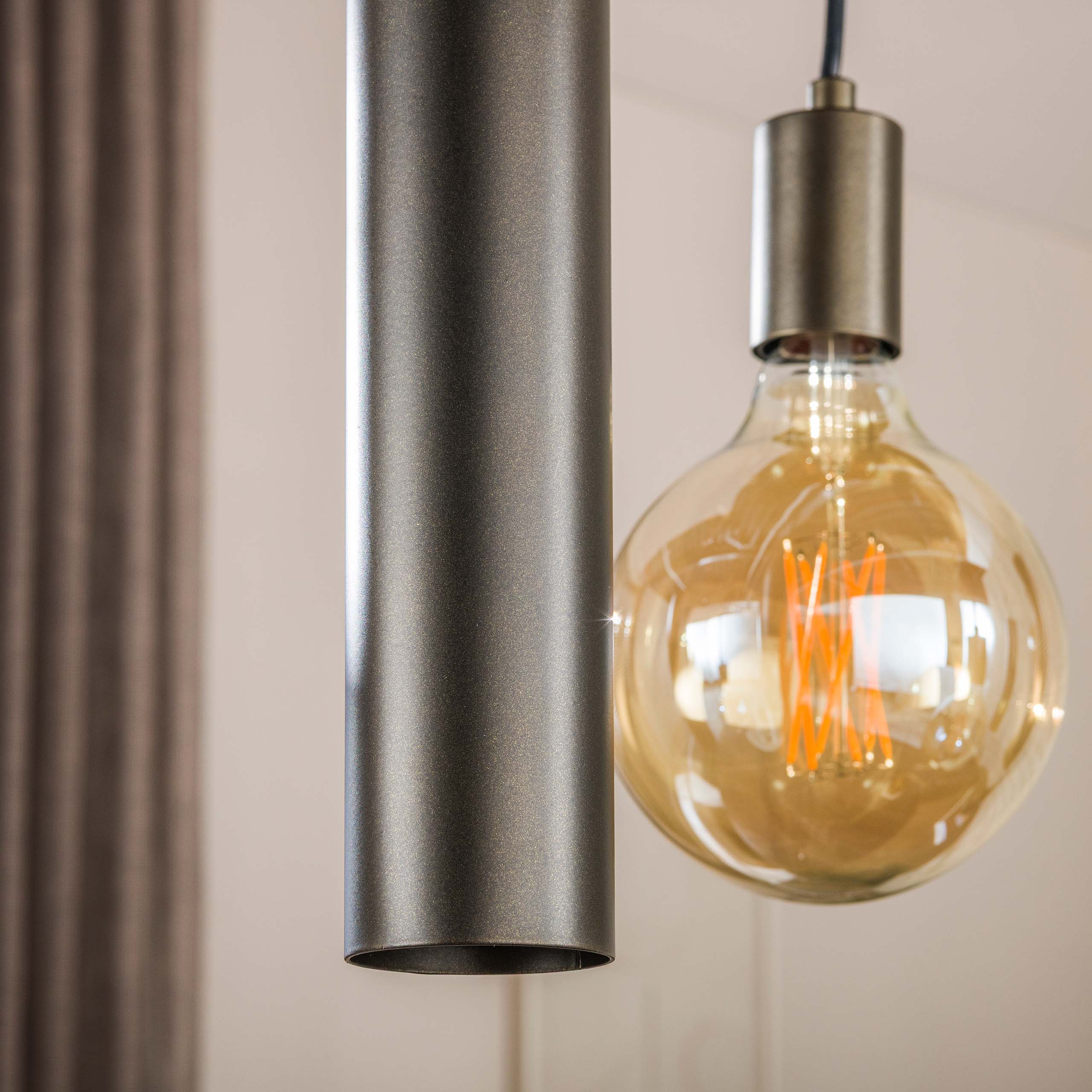 Hanglamp Senso 5+4-lichts / Sienna bruin
