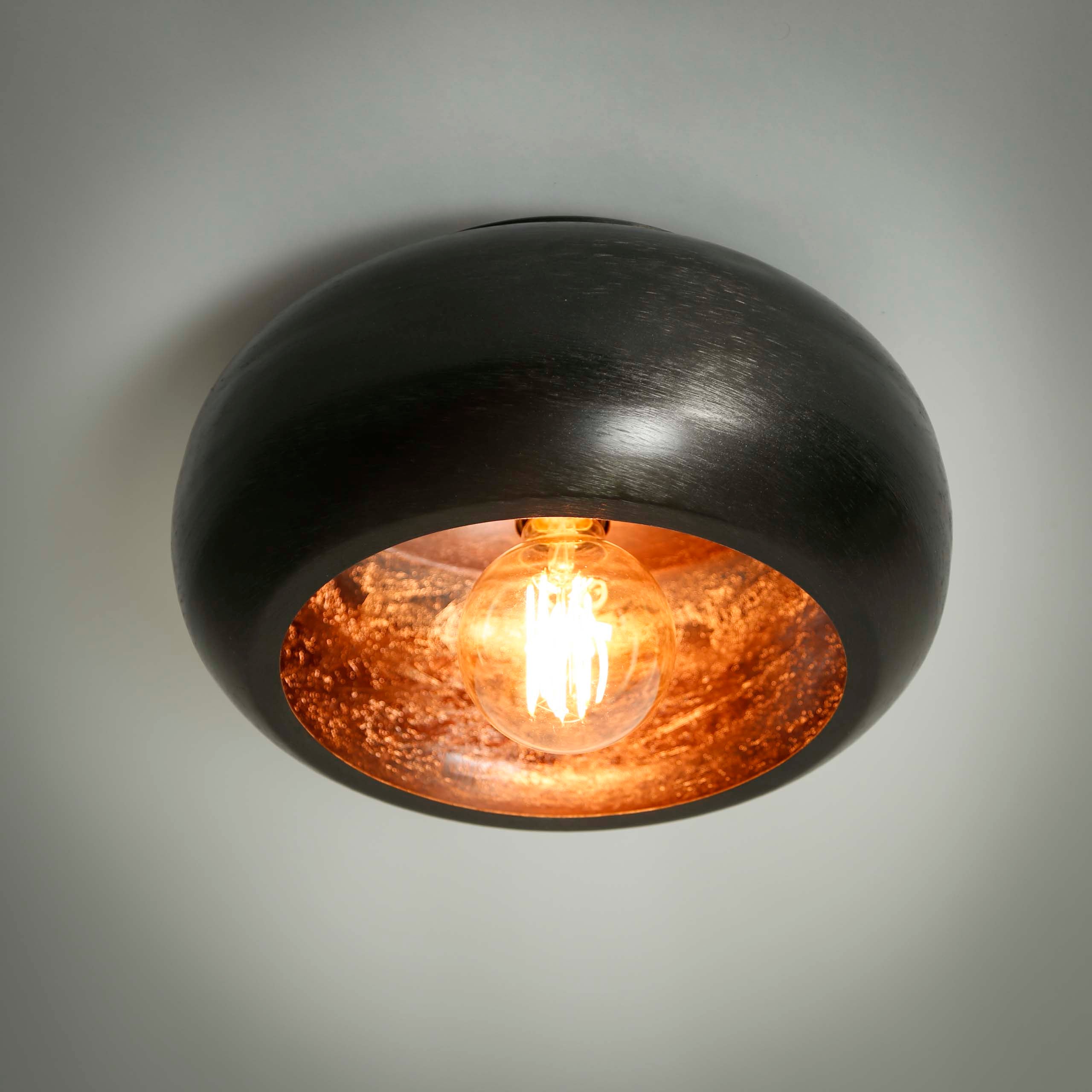 Plafondlamp Sky 1-lichts Ø34cm / Zwart nikkel