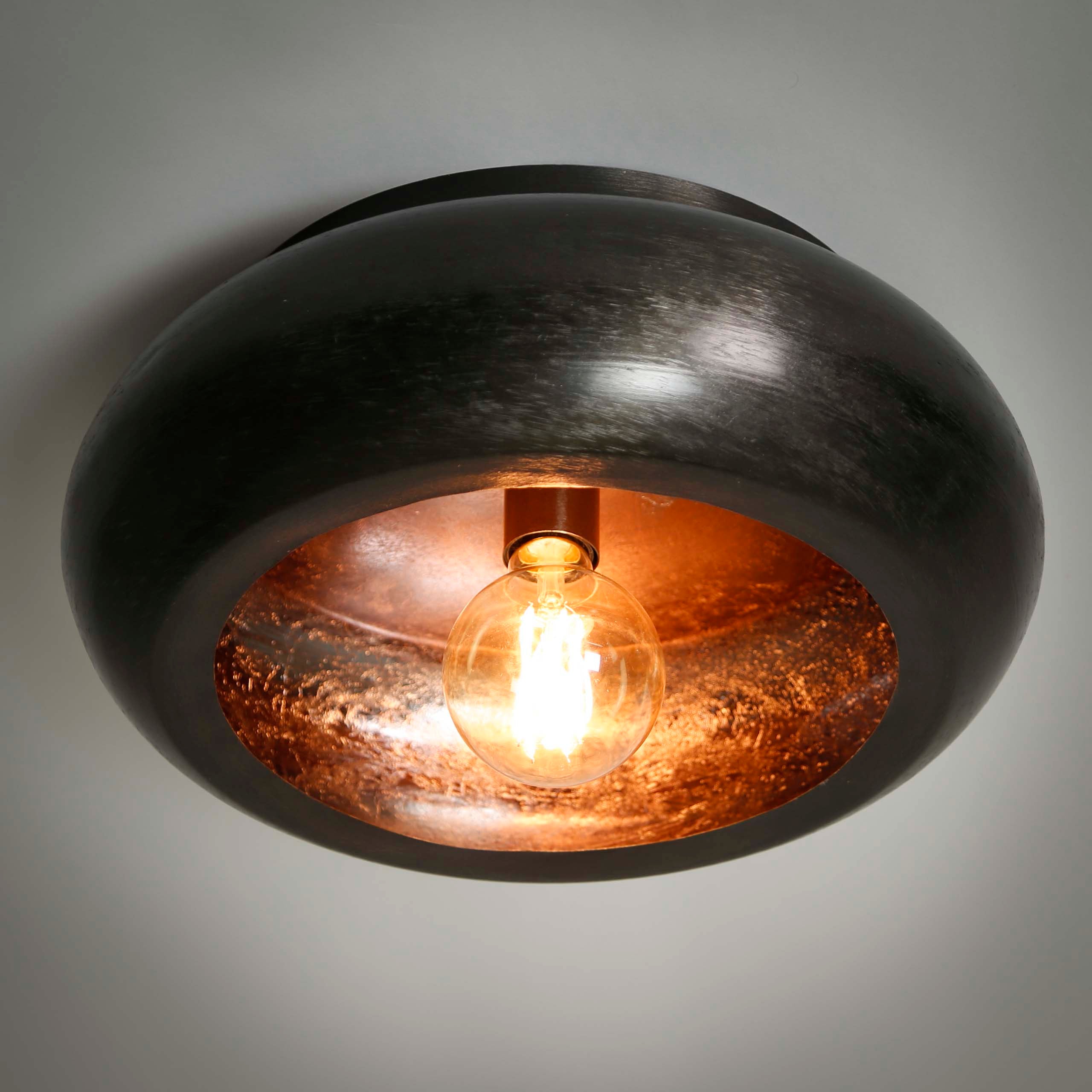 Plafondlamp Sky 1-lichts Ø42cm / Zwart nikkel