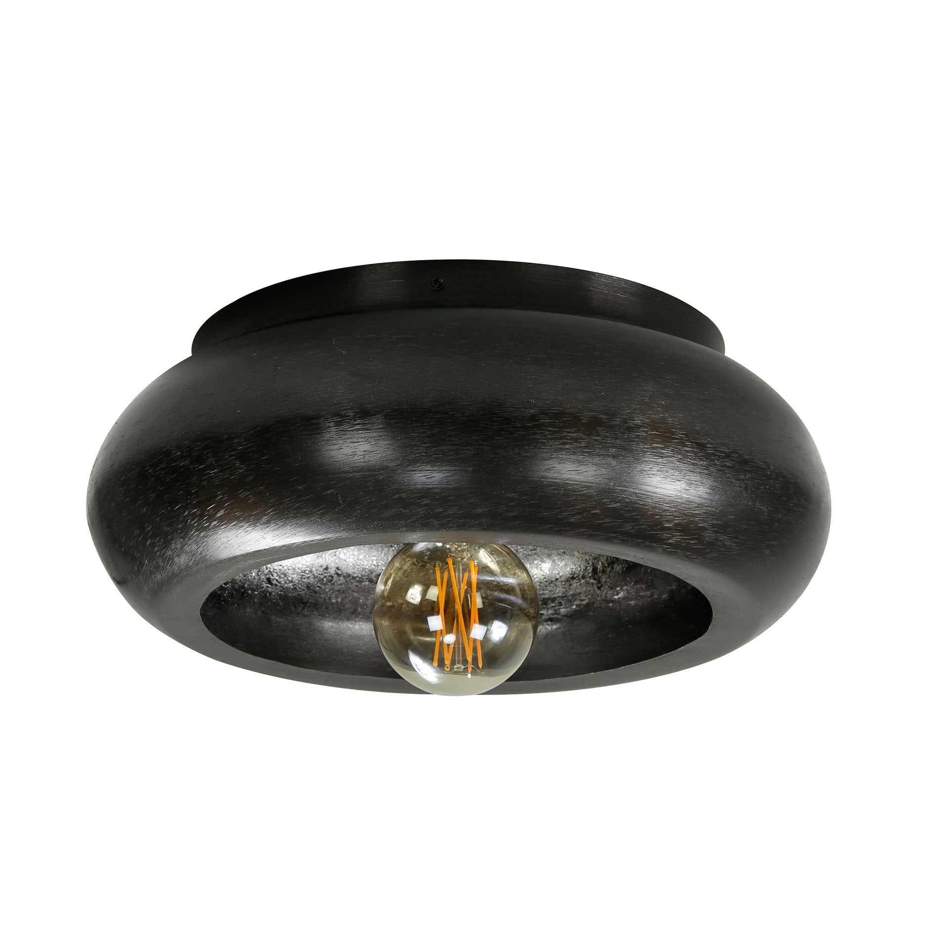 Plafondlamp Sky 1 Lichts O42Cm Zwart Nikkel