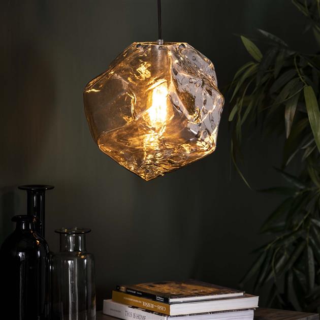 Hanglamp 1L rock chromed