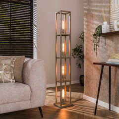 Vloerlamp Quadra 4 Lichts Beige
