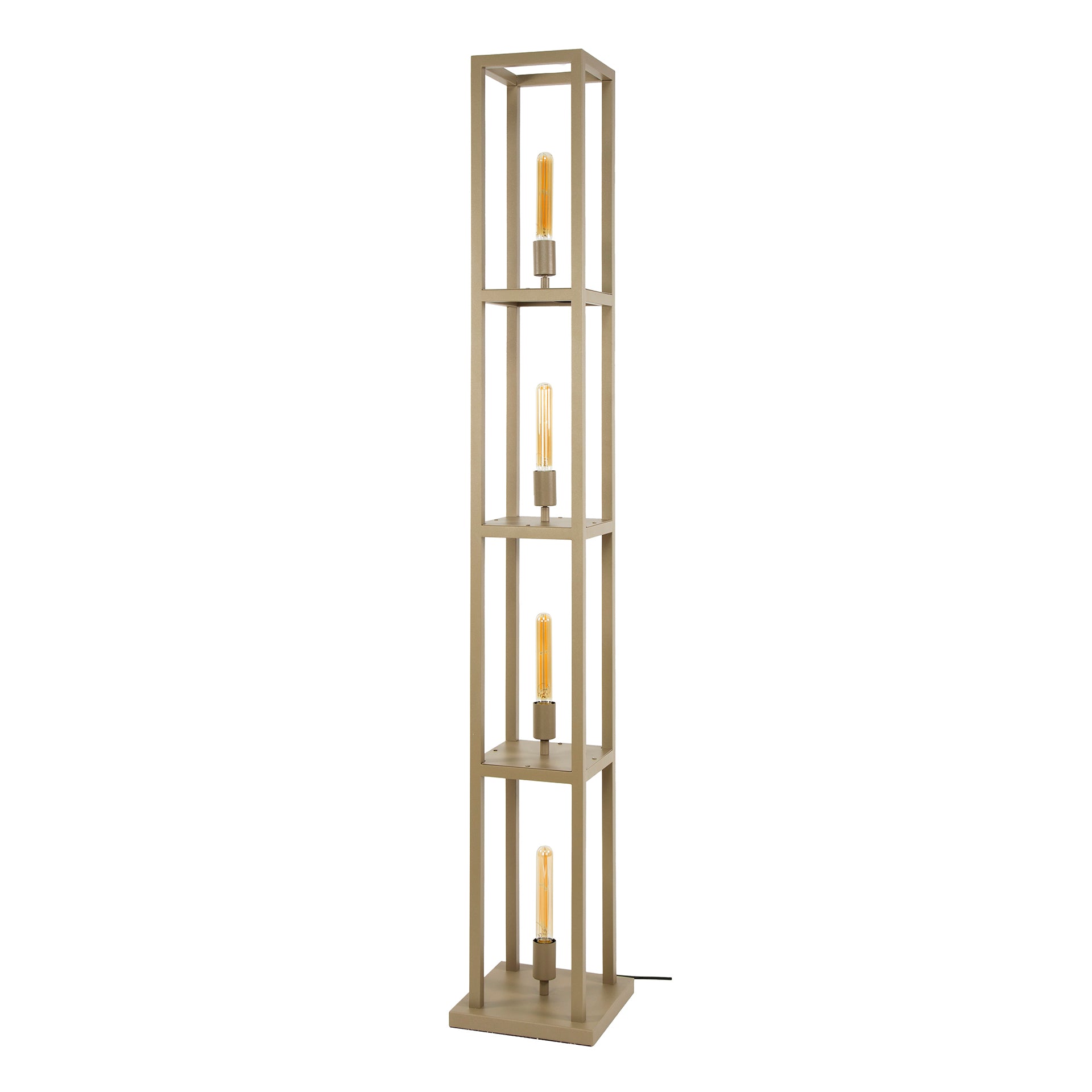 Vloerlamp Quadra 4 Lichts Beige
