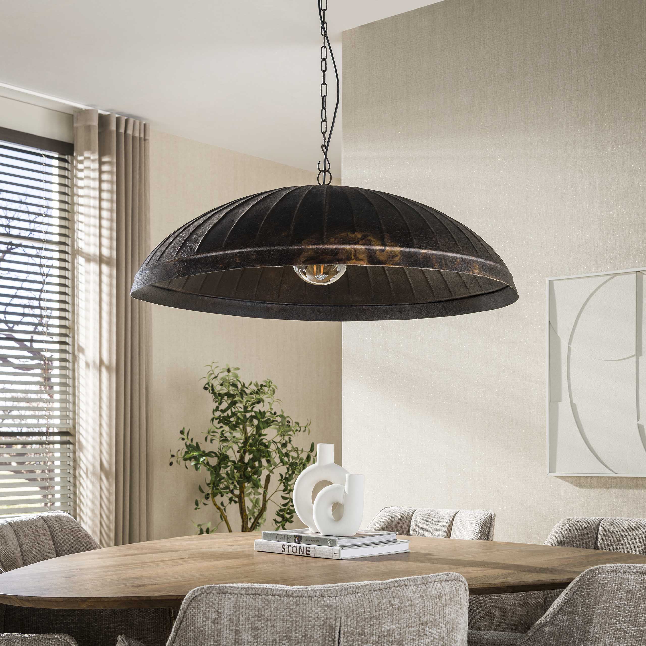 Hanglamp Guard 1 Lichts O90Cm Smoked Brown
