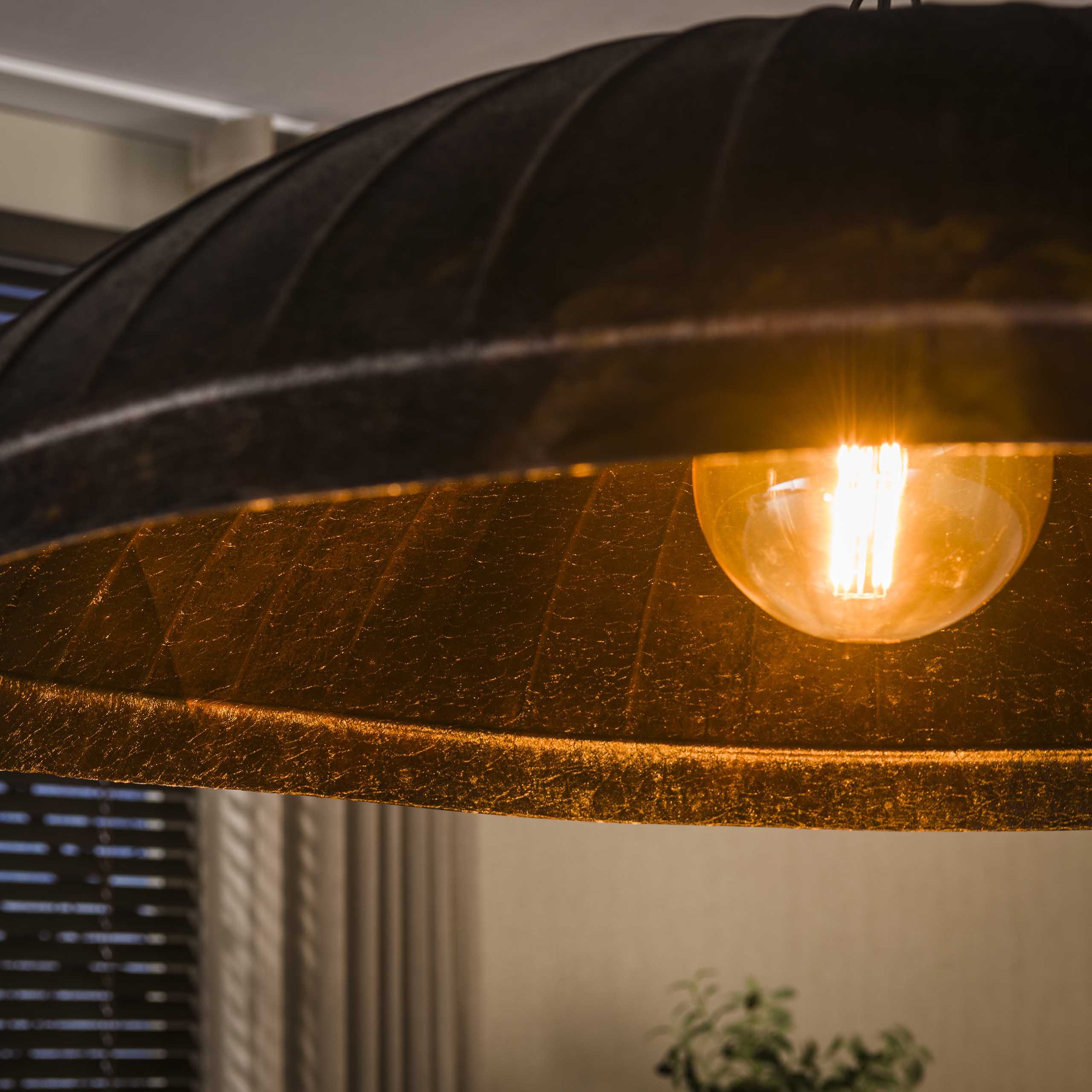Hanglamp Guard 1 Lichts O90Cm Smoked Brown