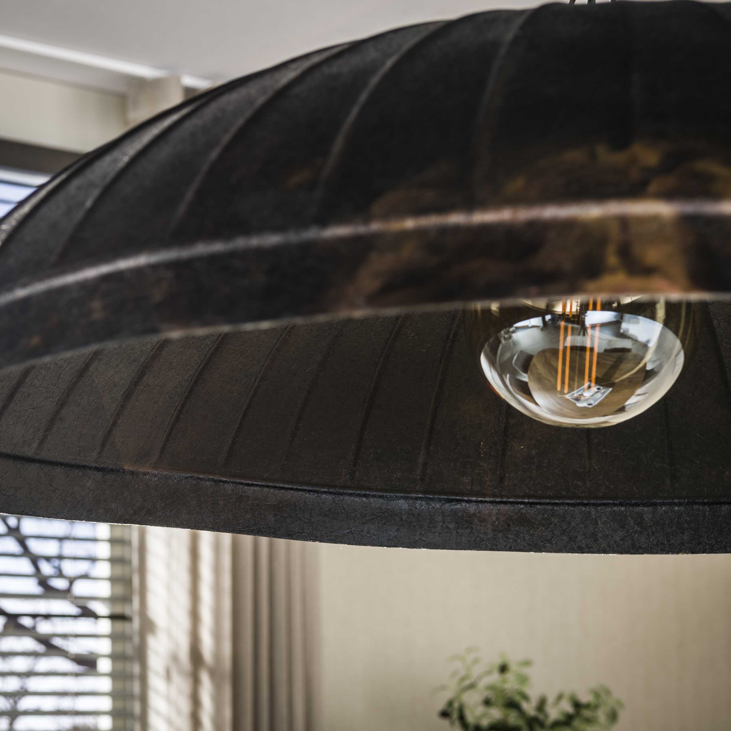 Hanglamp Guard 1 Lichts O90Cm Smoked Brown