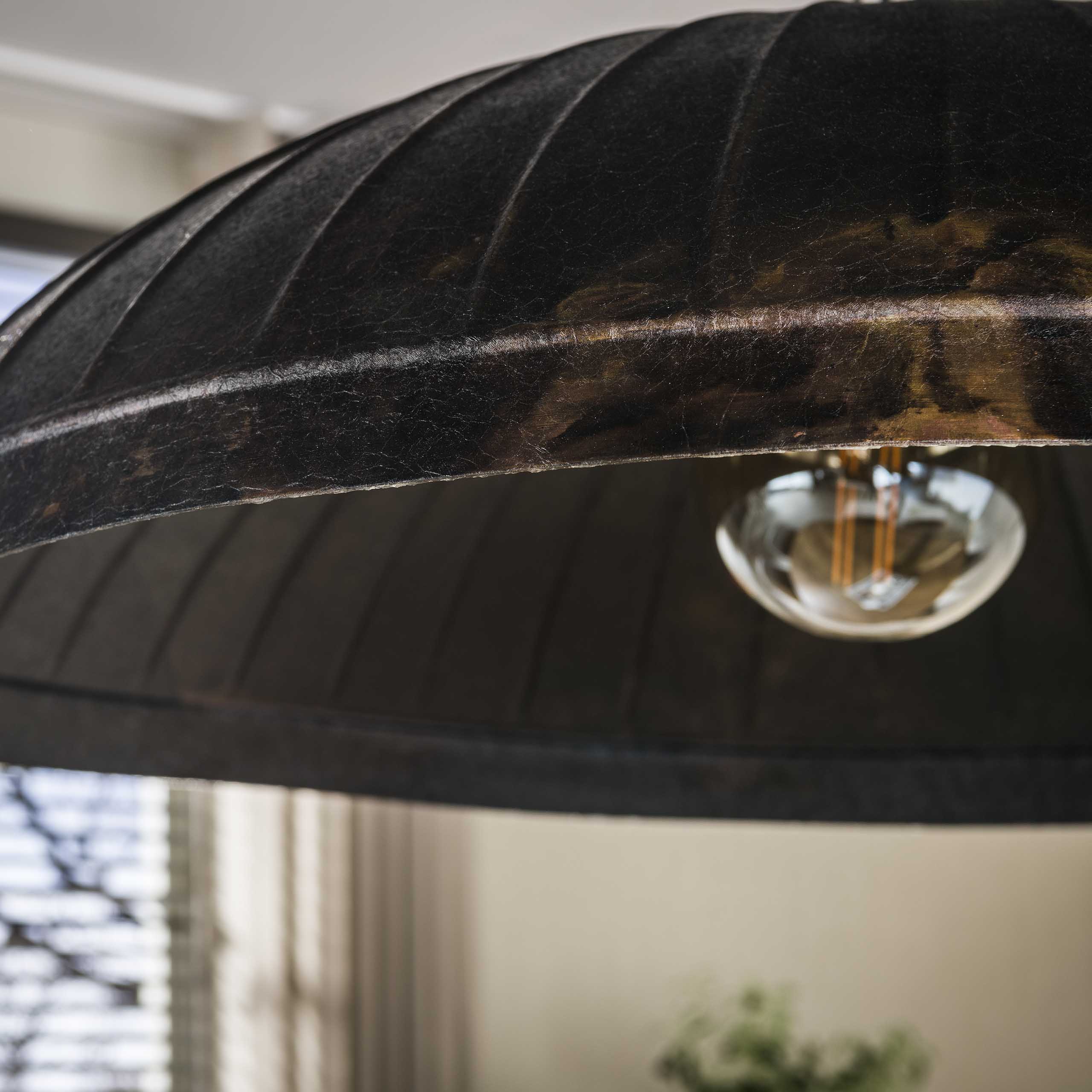 Hanglamp Guard 1 Lichts O90Cm Smoked Brown