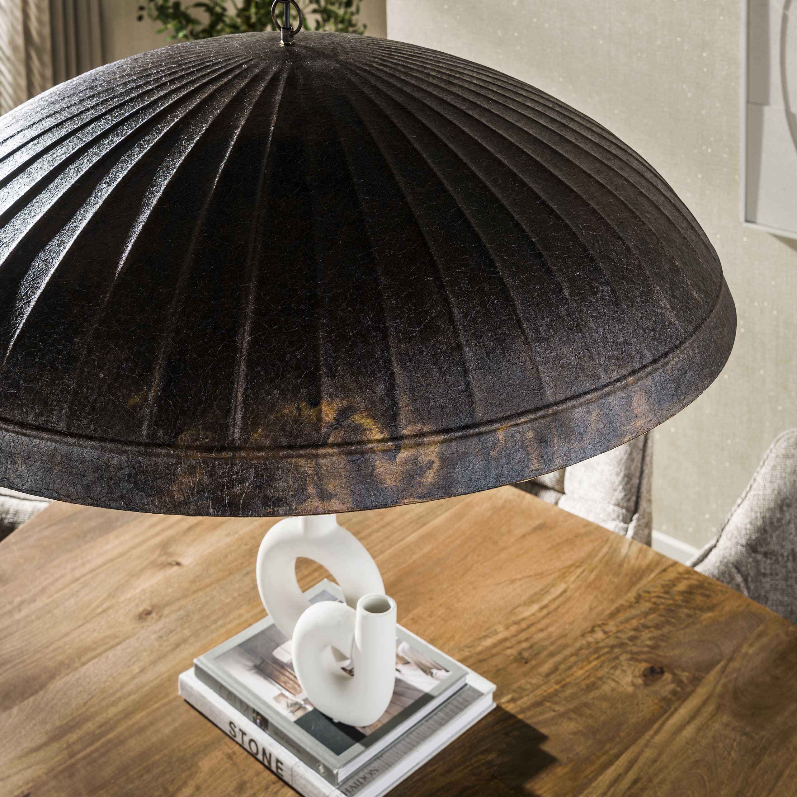 Hanglamp Guard 1 Lichts O90Cm Smoked Brown
