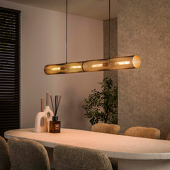 Hanglamp Tube Mesh 4 Lichts 120Cm Artic Zwart