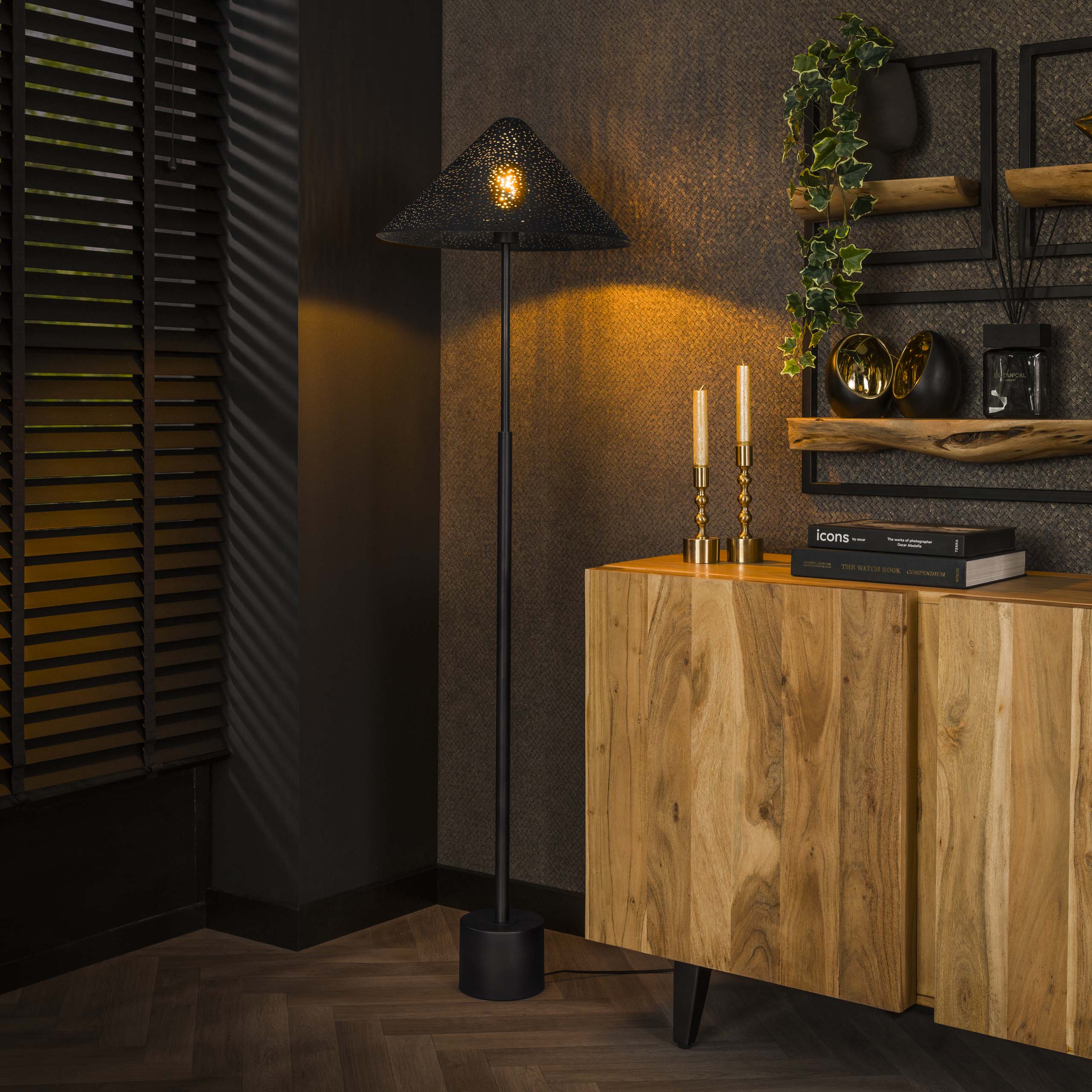 Vloerlamp Kosmos 1-lichts / Charcoal