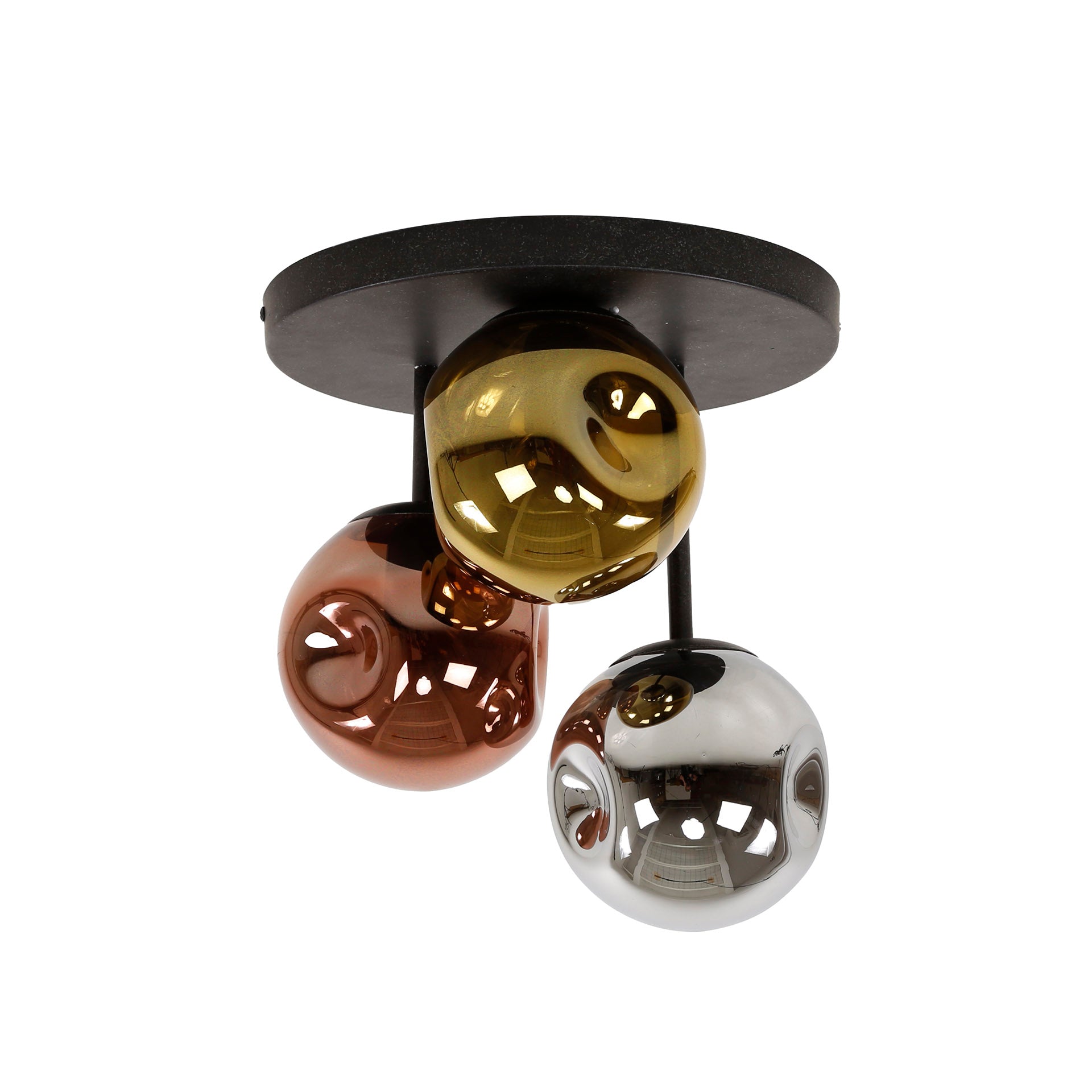 Plafondlamp Stellar 3 Lichts Artic Zwart