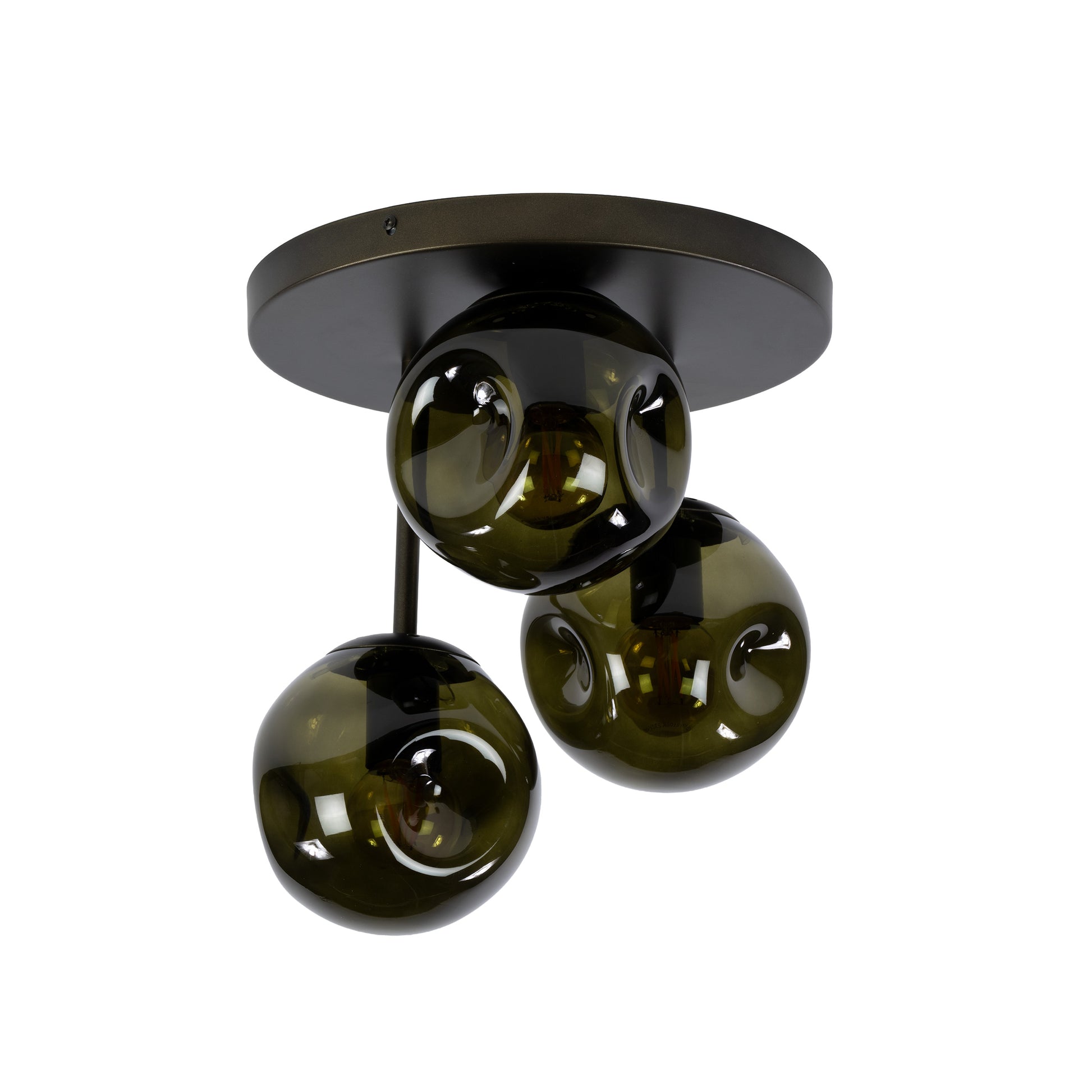 Plafondlamp Stellar 3-lichts / Sienna bruin