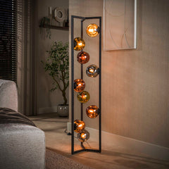 Vloerlamp Stellar 9-lichts / Artic zwart