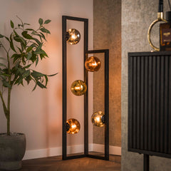 Vloerlamp Stellar 5 Lichts Artic Zwart