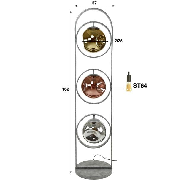 Vloerlamp 3L stellar