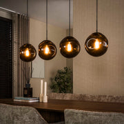Hanglamp Stellar 4-lichts / Sienna bruin