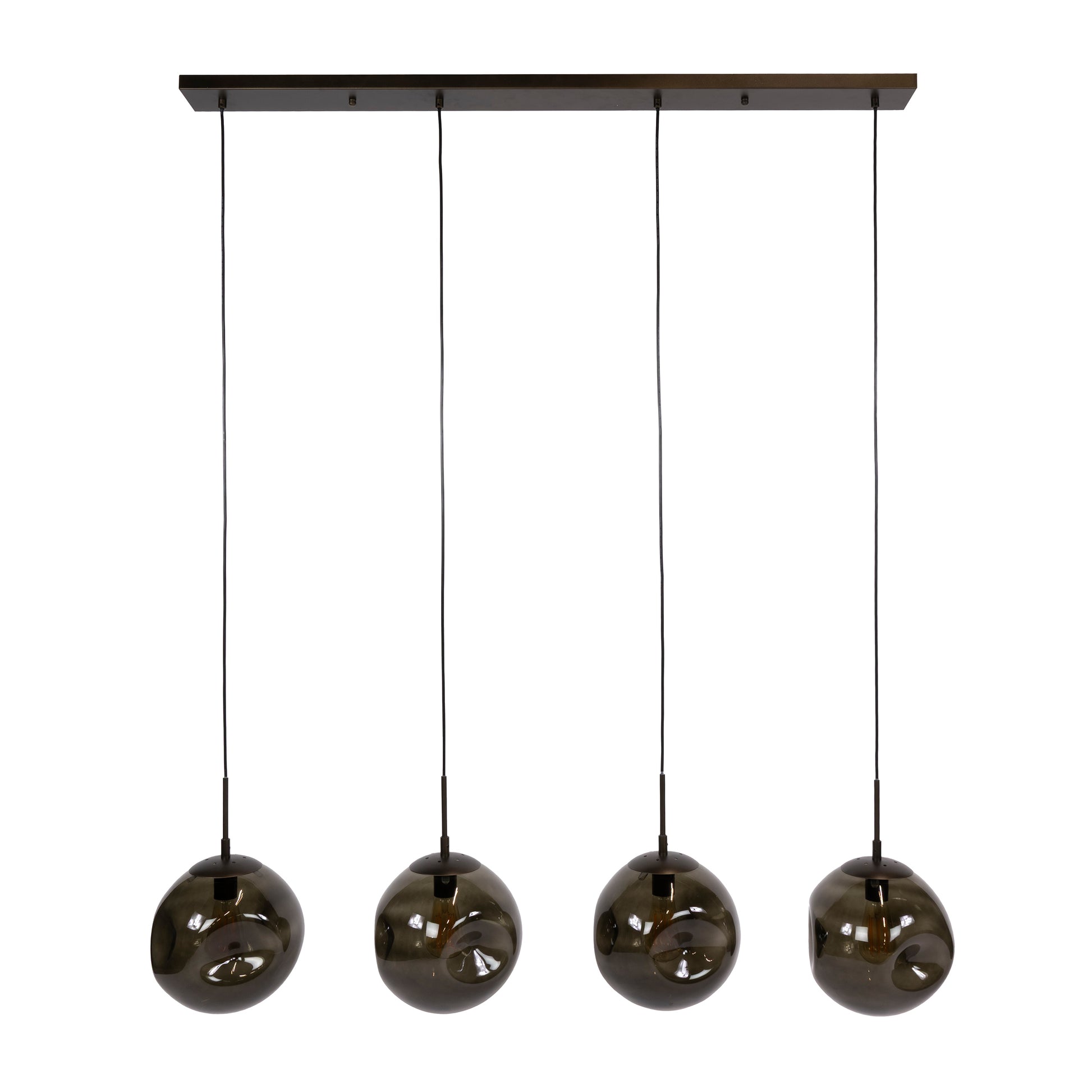 Hanglamp Stellar 4-lichts / Sienna bruin