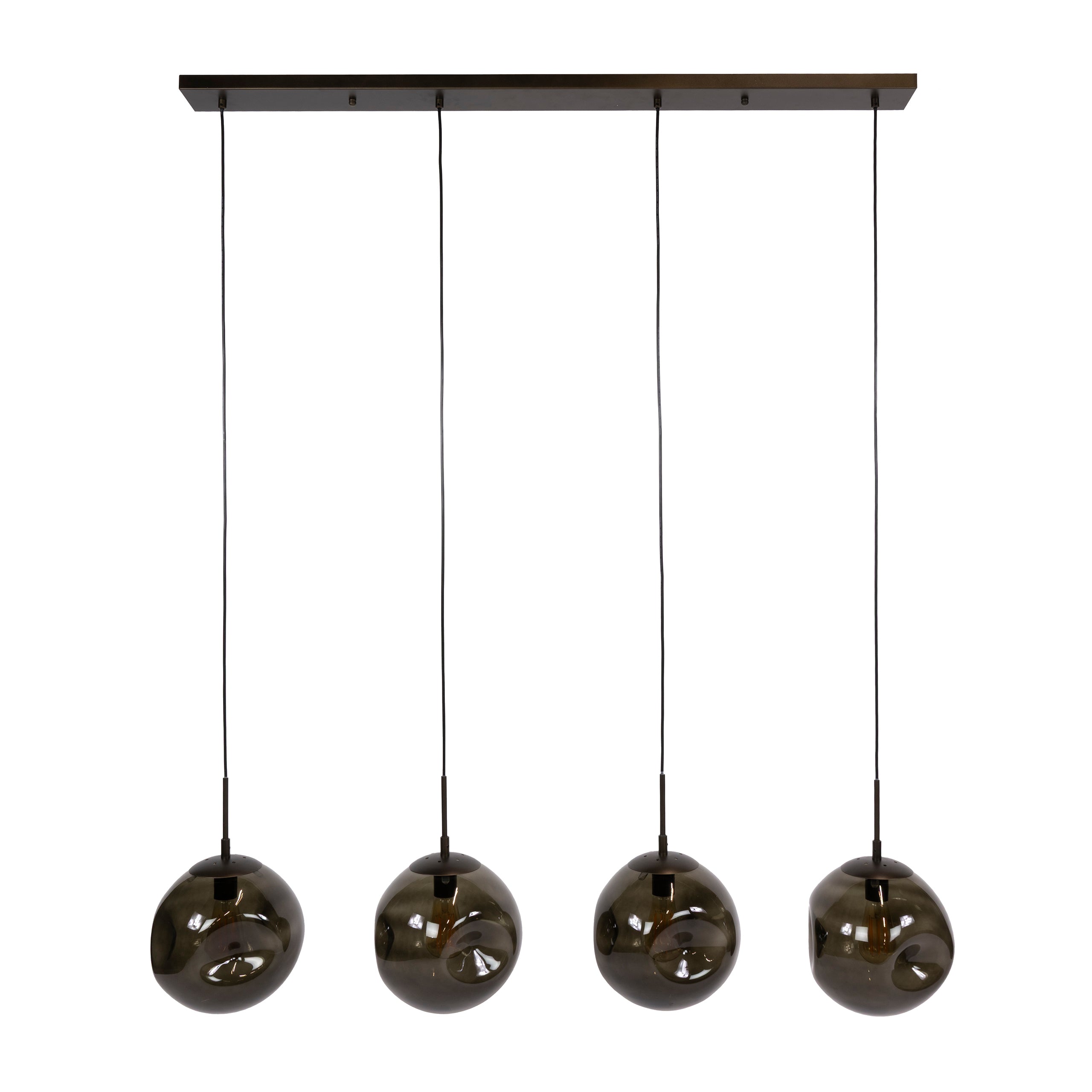 Hanglamp Stellar 4-lichts / Sienna bruin