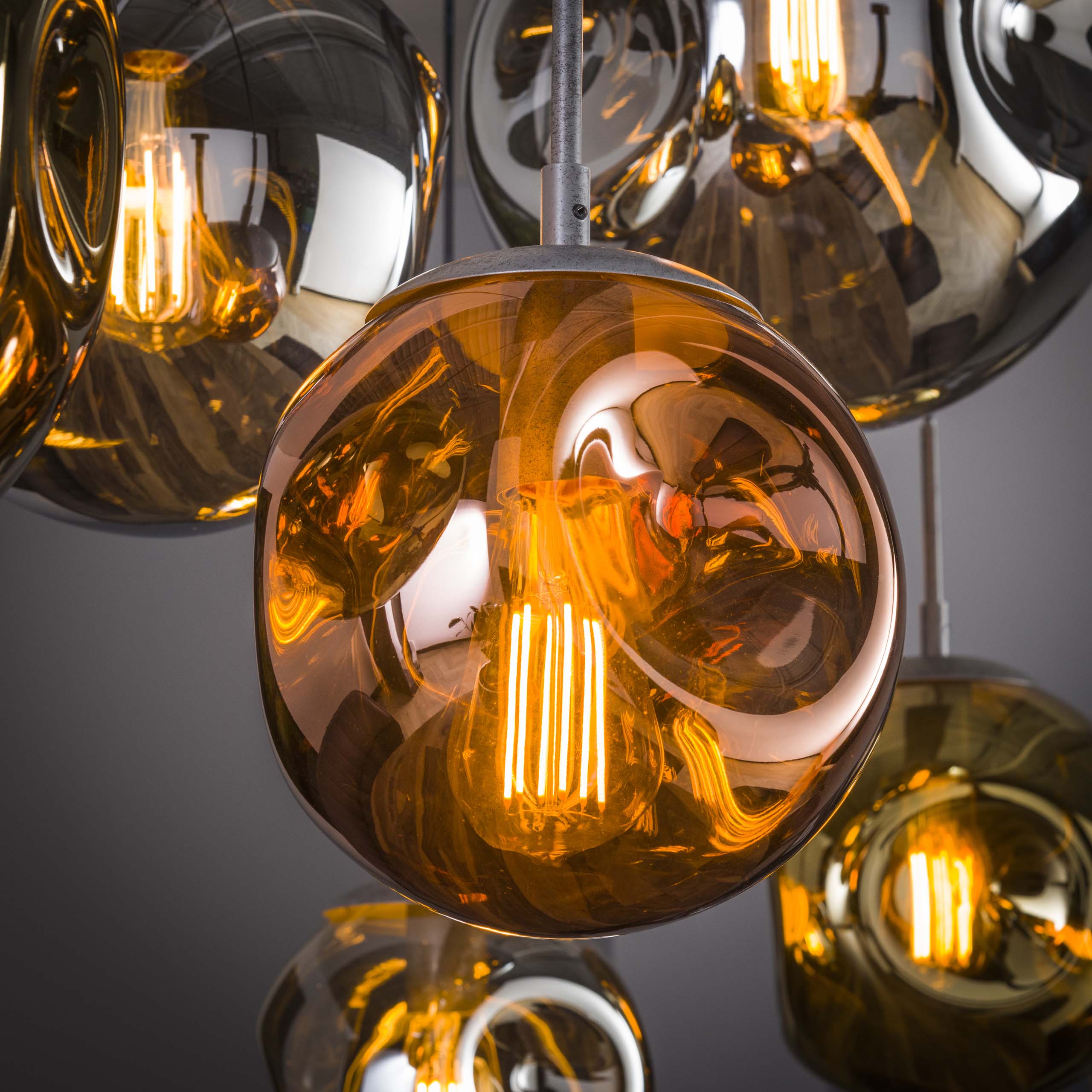 Hanglamp Stellar 4 3 Lichts Oud Zilver