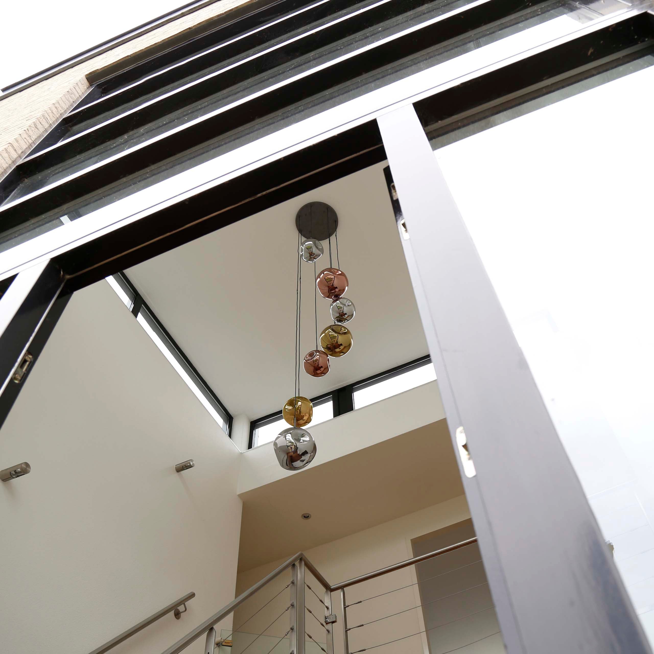 Hanglamp Stellar Getrapt 7 Lichts Oud Zilver
