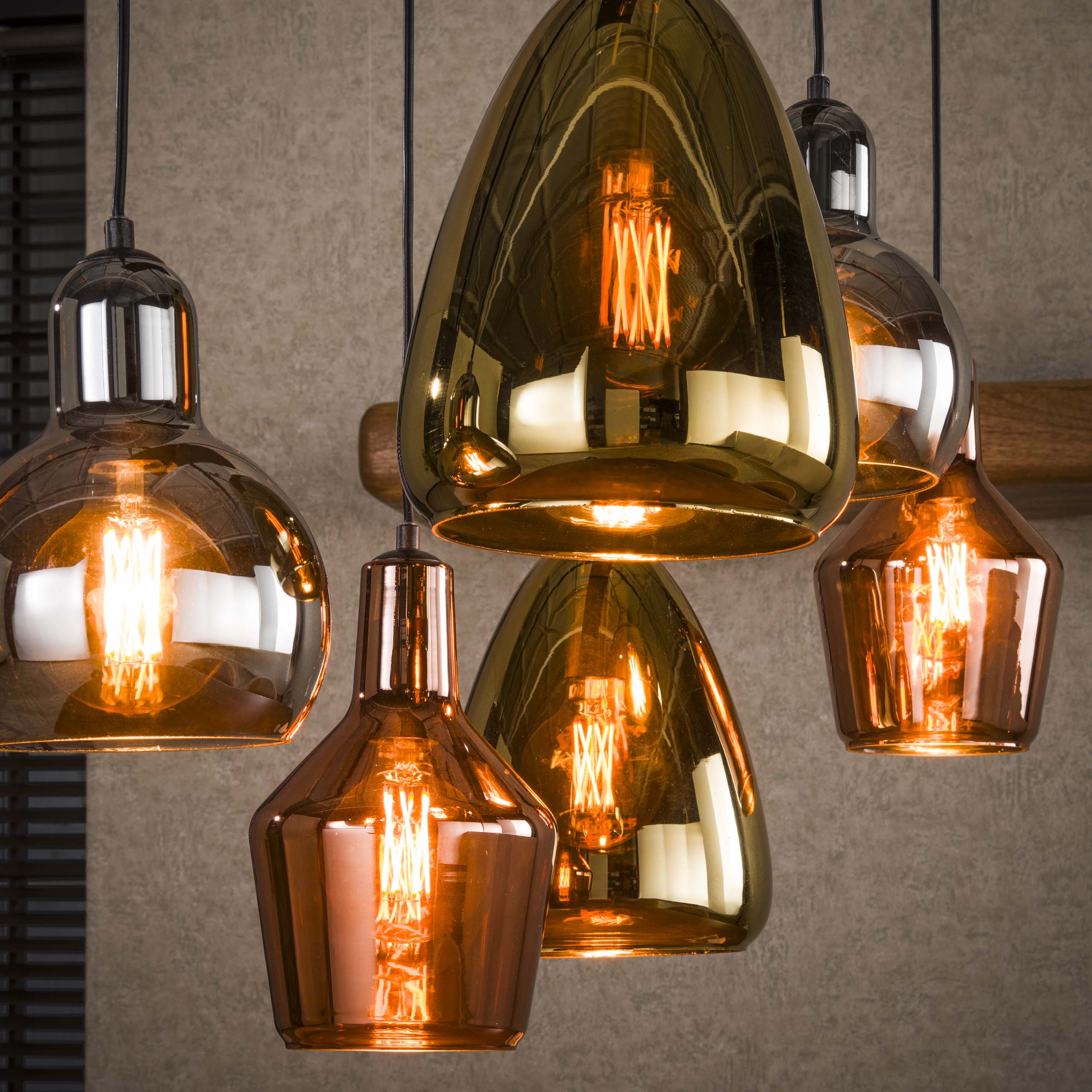 Hanglamp Tricolore 3 3 Lichts Artic Zwart