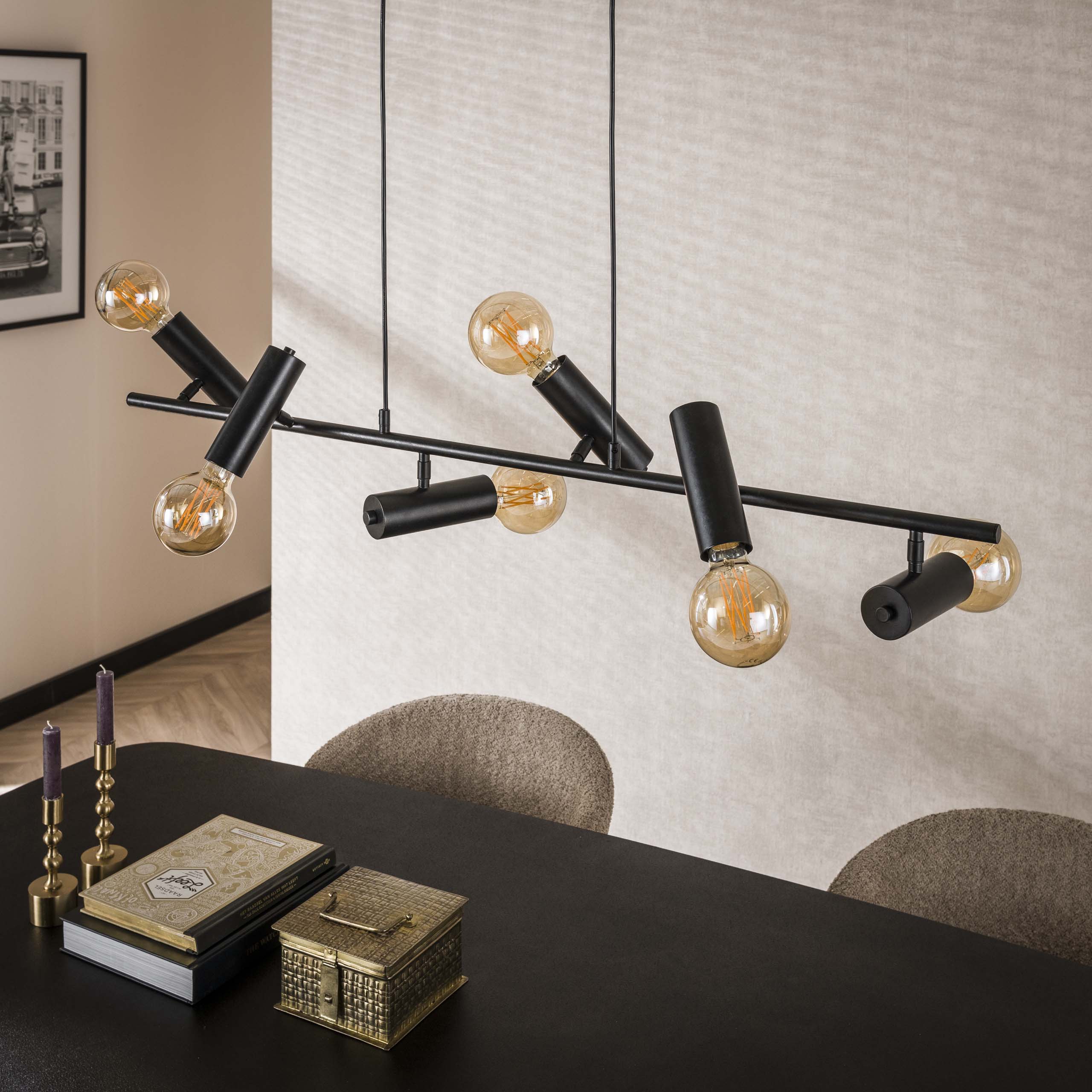Hanglamp Point 6-lichts / Charcoal