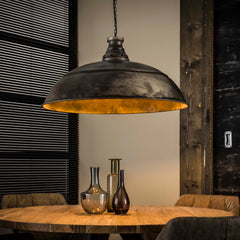 Hanglamp Industry 1 Lichts O80Cm Oud Zilver
