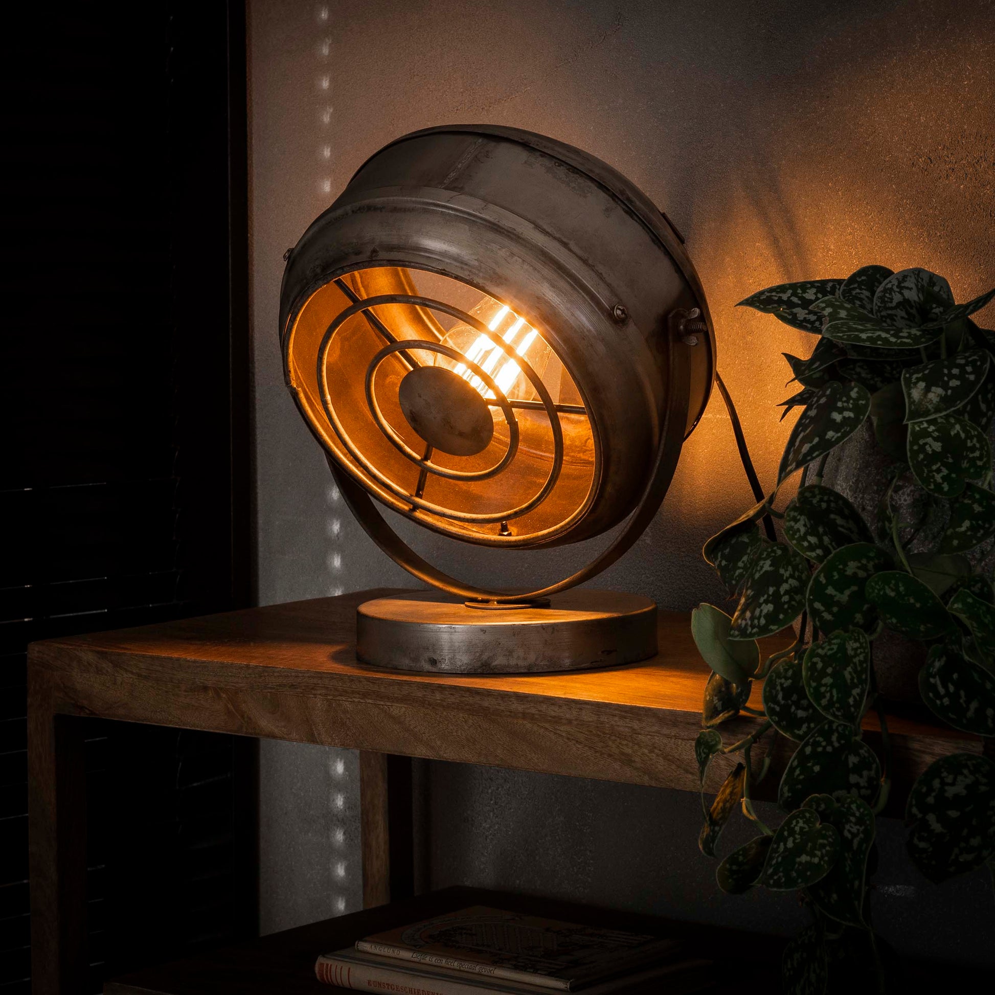 Tafellamp Beam 1-lichts / Oud zilver