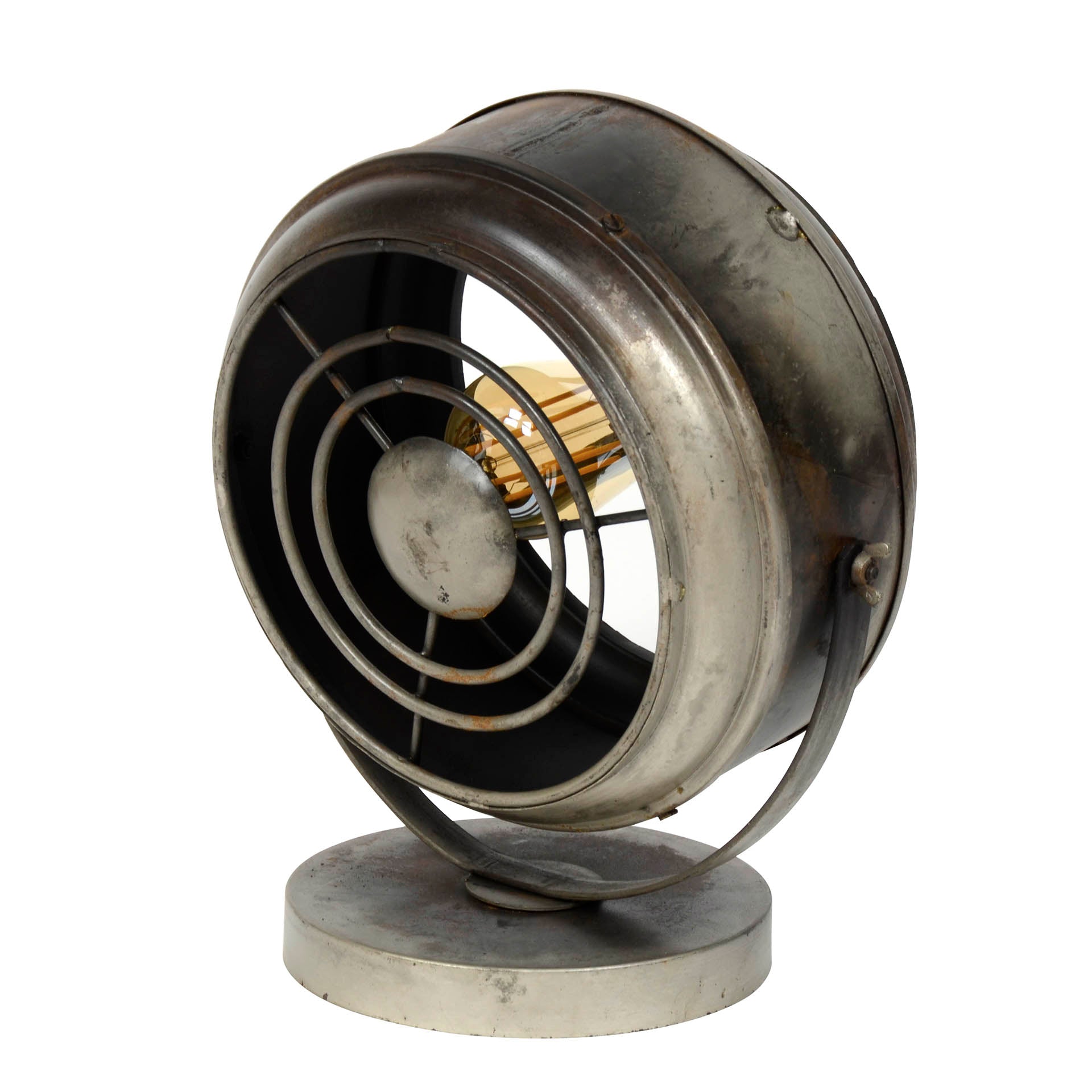 Tafellamp Beam 1 Lichts Oud Zilver