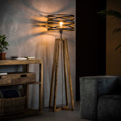 Vloerlamp Twist 1 Lichts Slate Grey