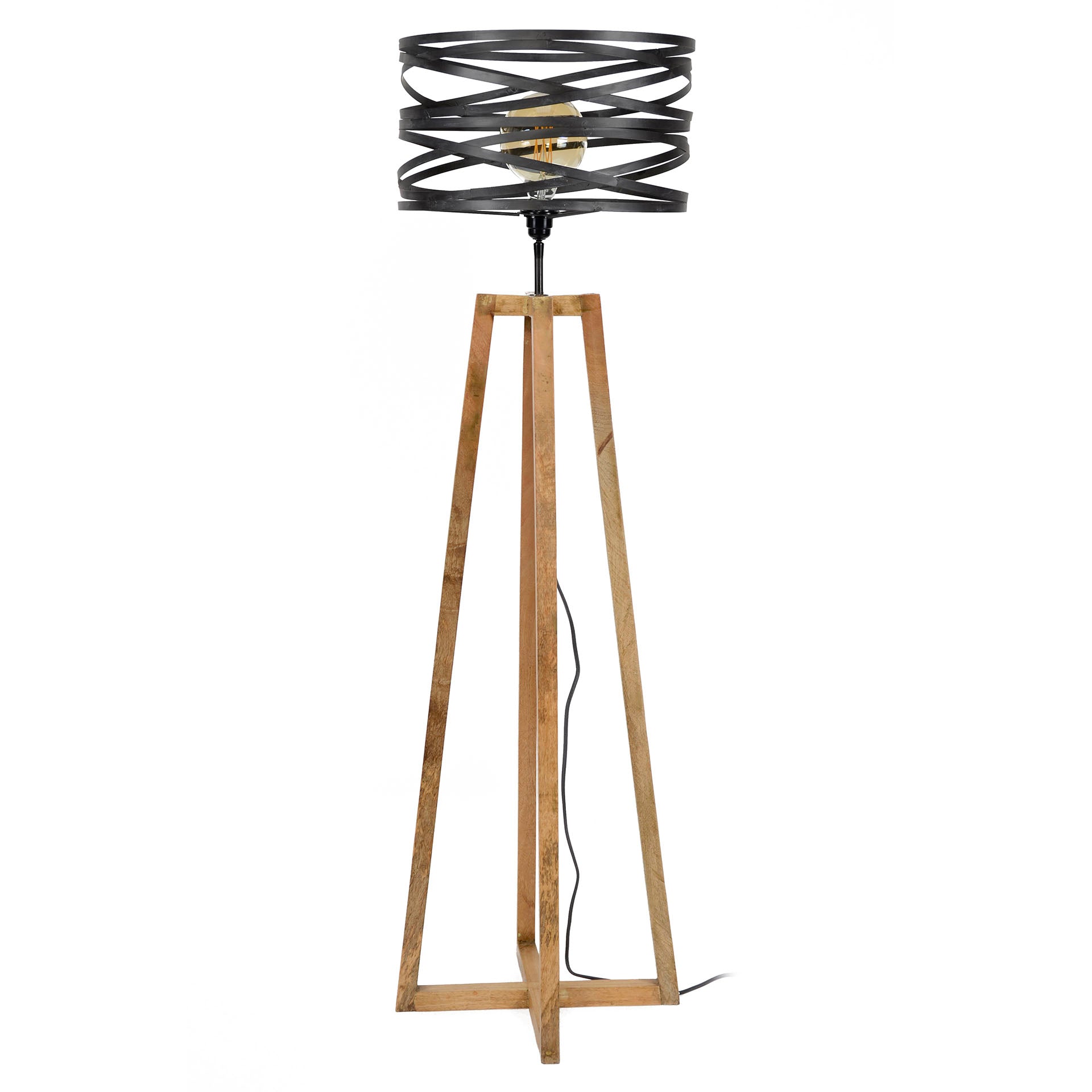 Vloerlamp Twist 1 Lichts Slate Grey