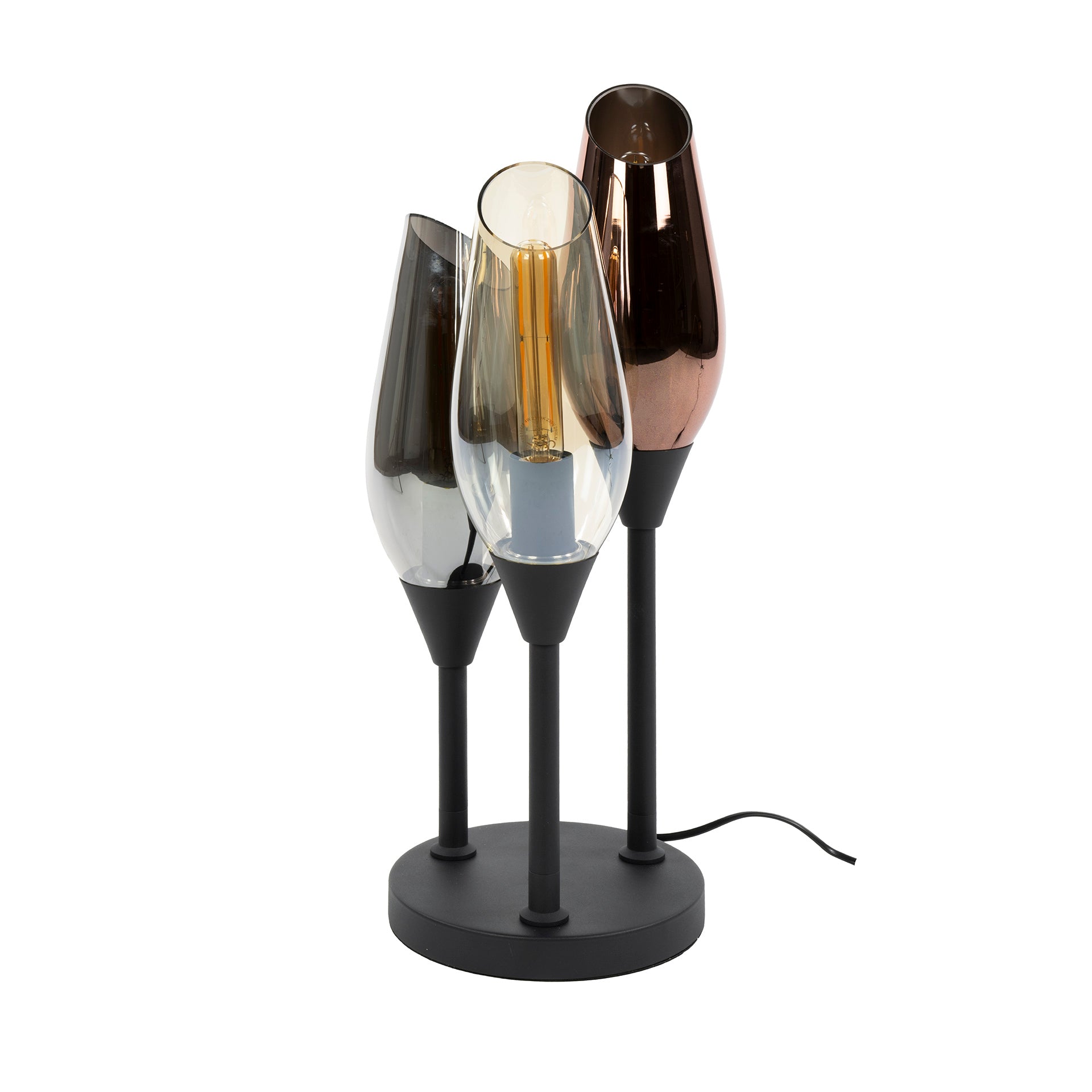 Tafellamp Cocoon 3 Lichts Zwart