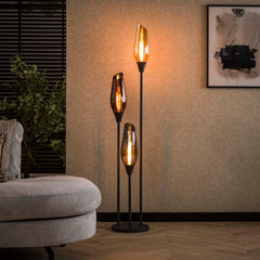 Vloerlamp Cocoon 3 Lichts Zwart