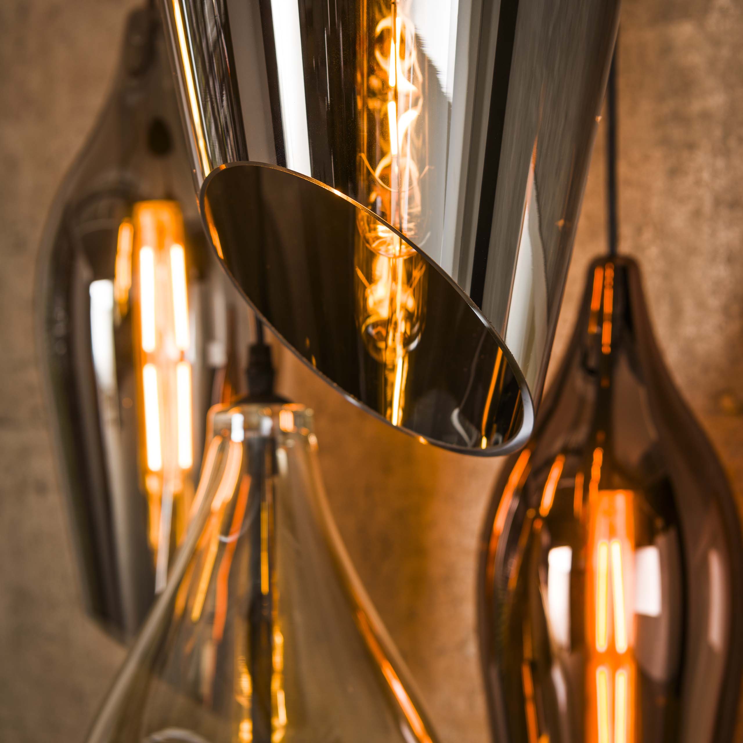 Hanglamp Cocoon Getrapt 5 Lichts Zwart