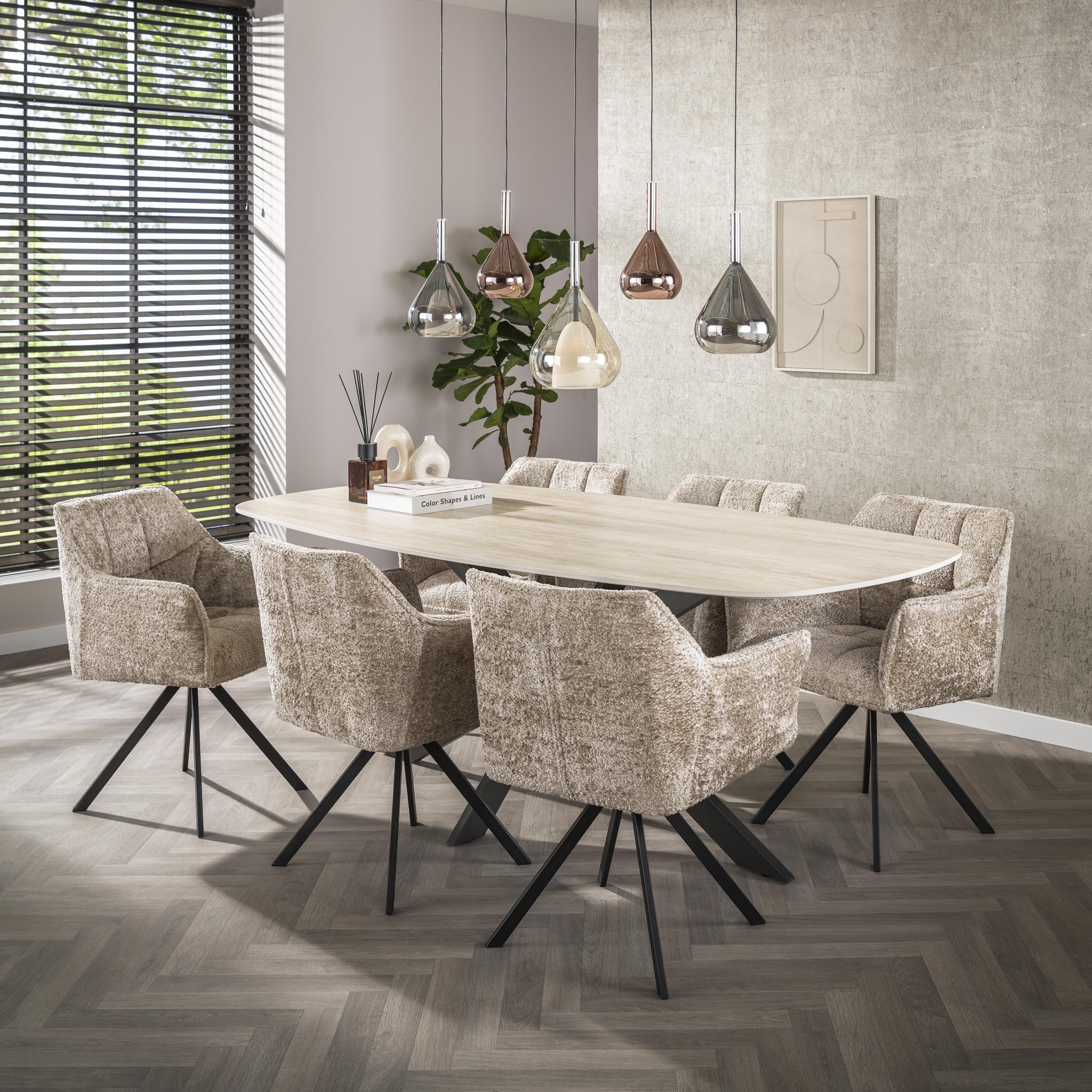 Hanglamp Wings 5 Lichts Zwart