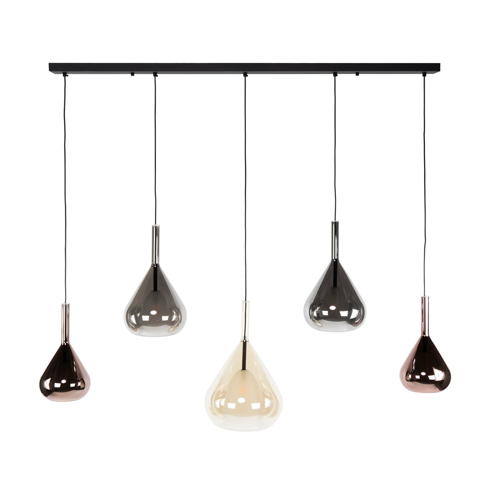 Hanglamp Wings 5 Lichts Zwart