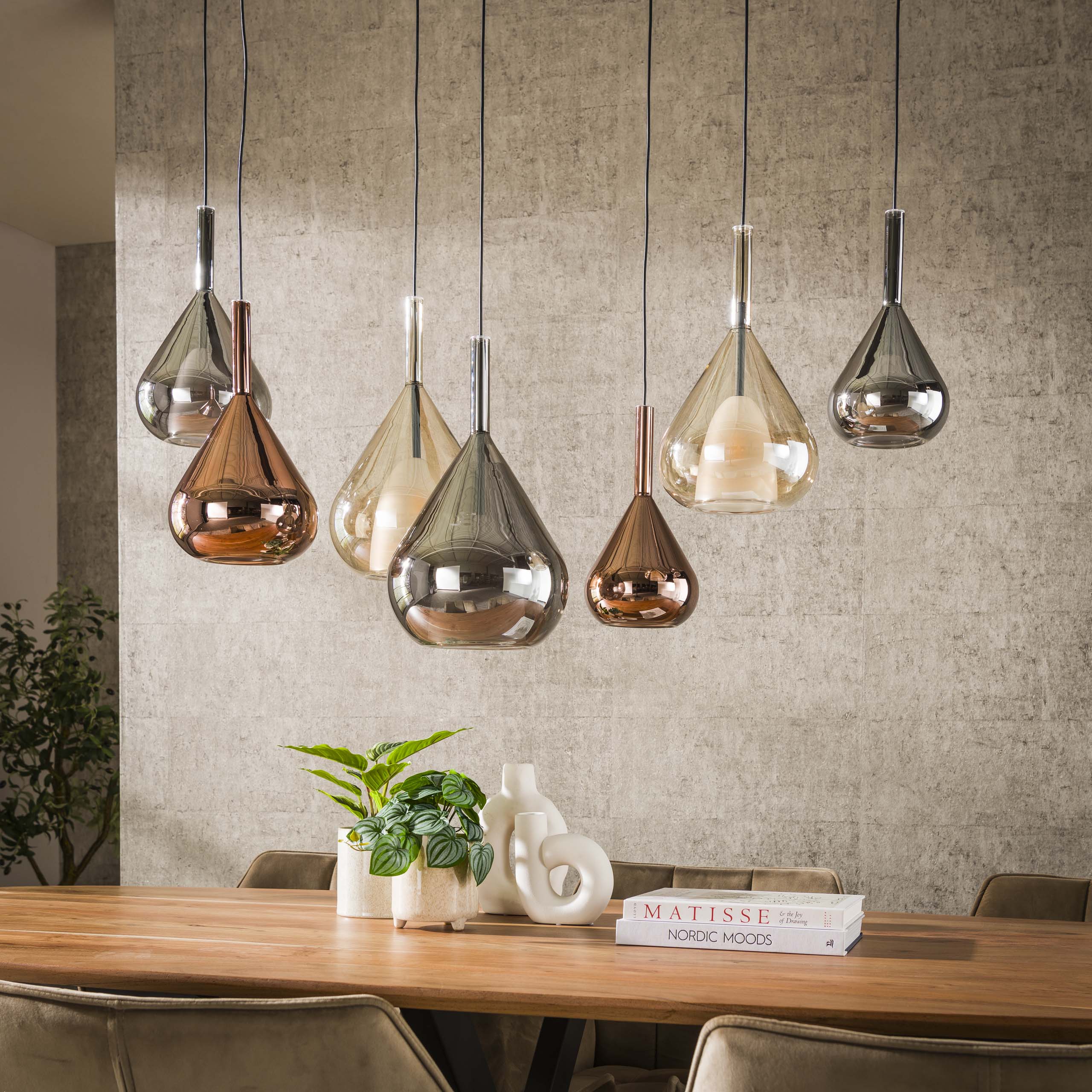 Hanglamp Wings 4 3 Lichts Zwart