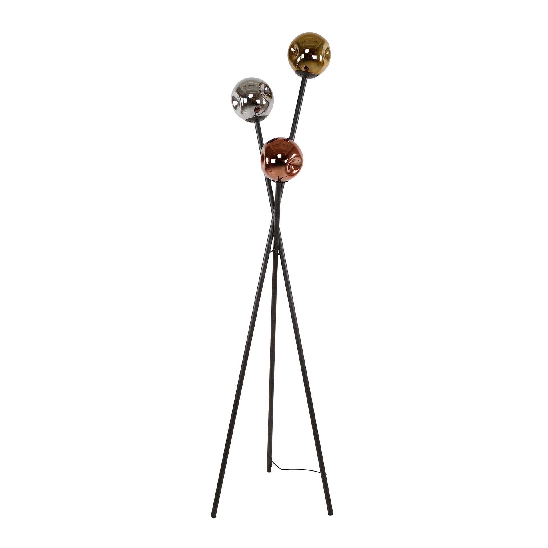 Vloerlamp Molecule 3 Lichts Artic Zwart